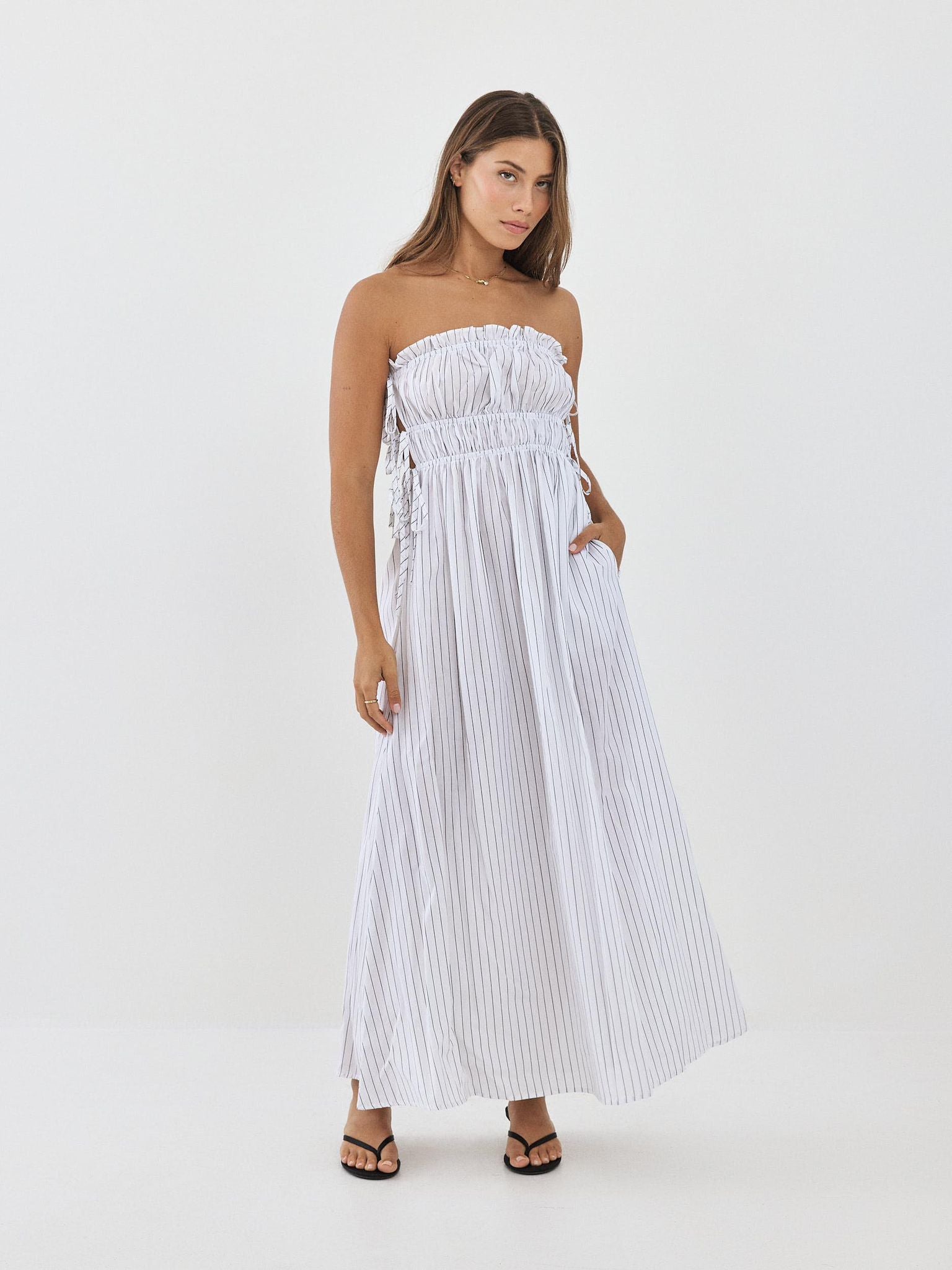 שמלת פולי פסים