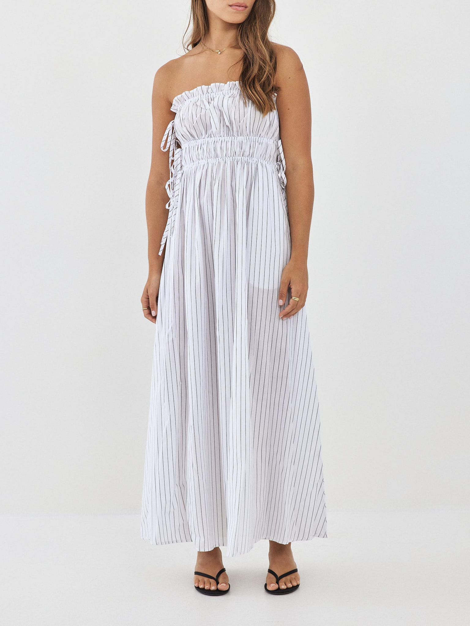 שמלת פולי פסים