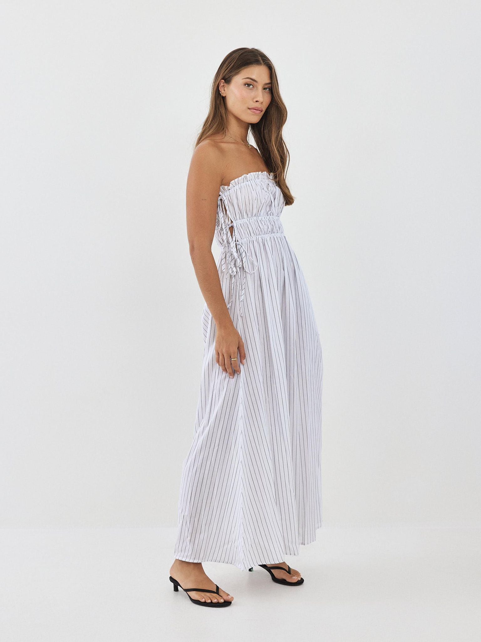 שמלת פולי פסים