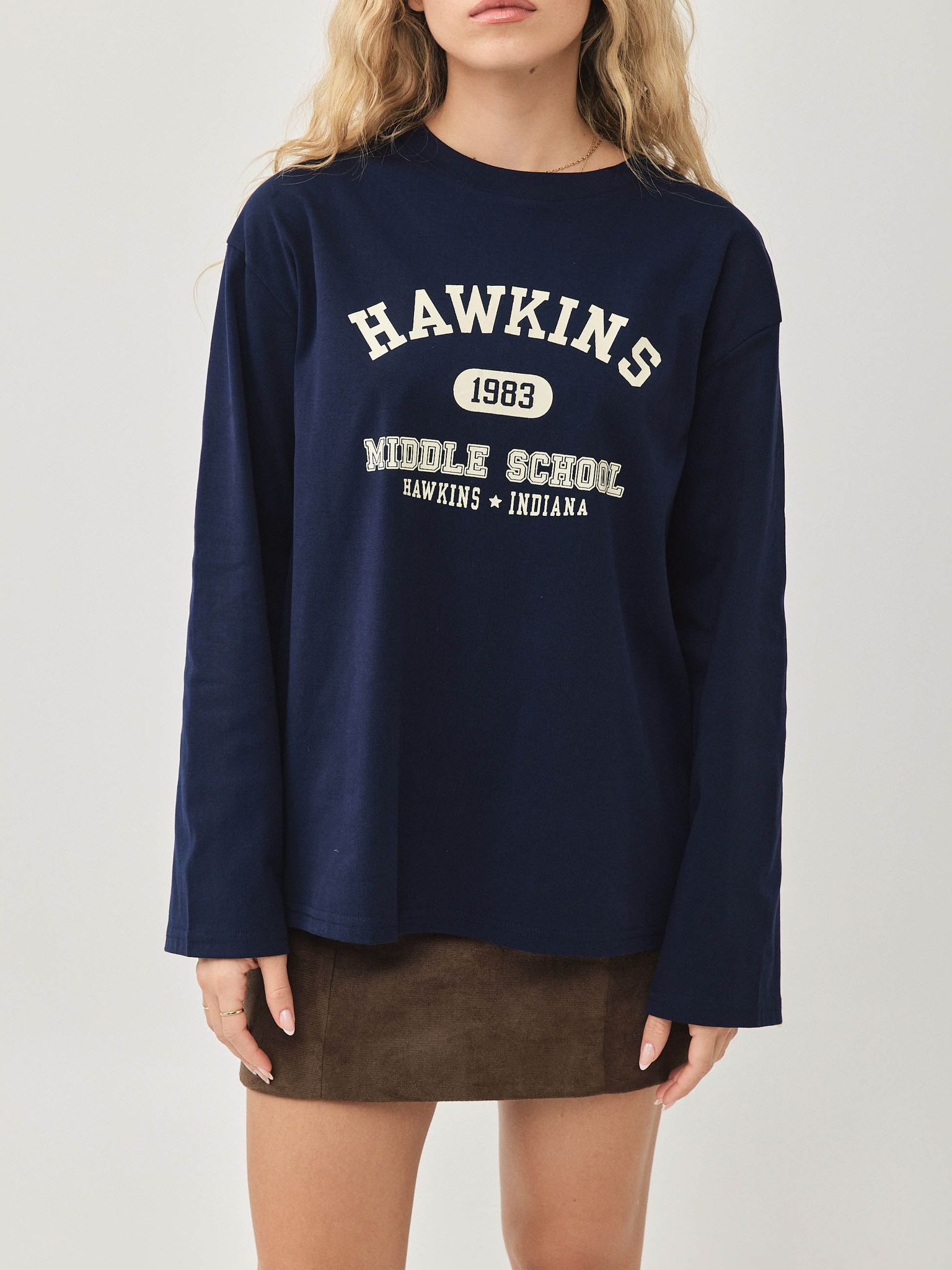טישירט אוברסייז HAWKINS