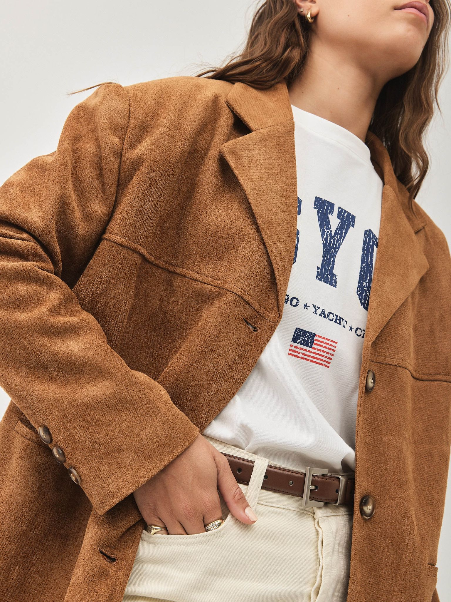 חגורת בלוברי עבה אבזם כסוף