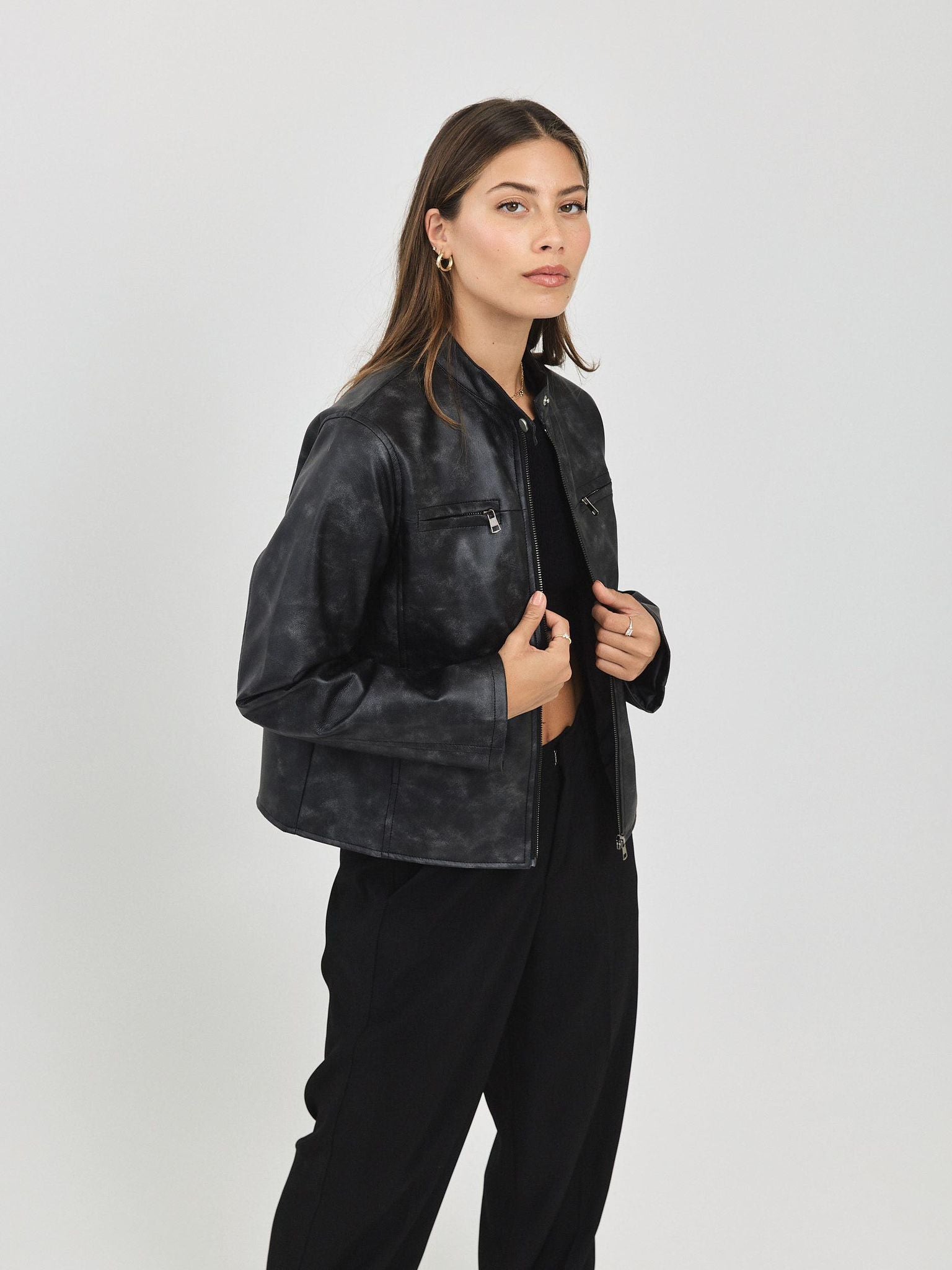 ג׳קט דמוי עור דילן