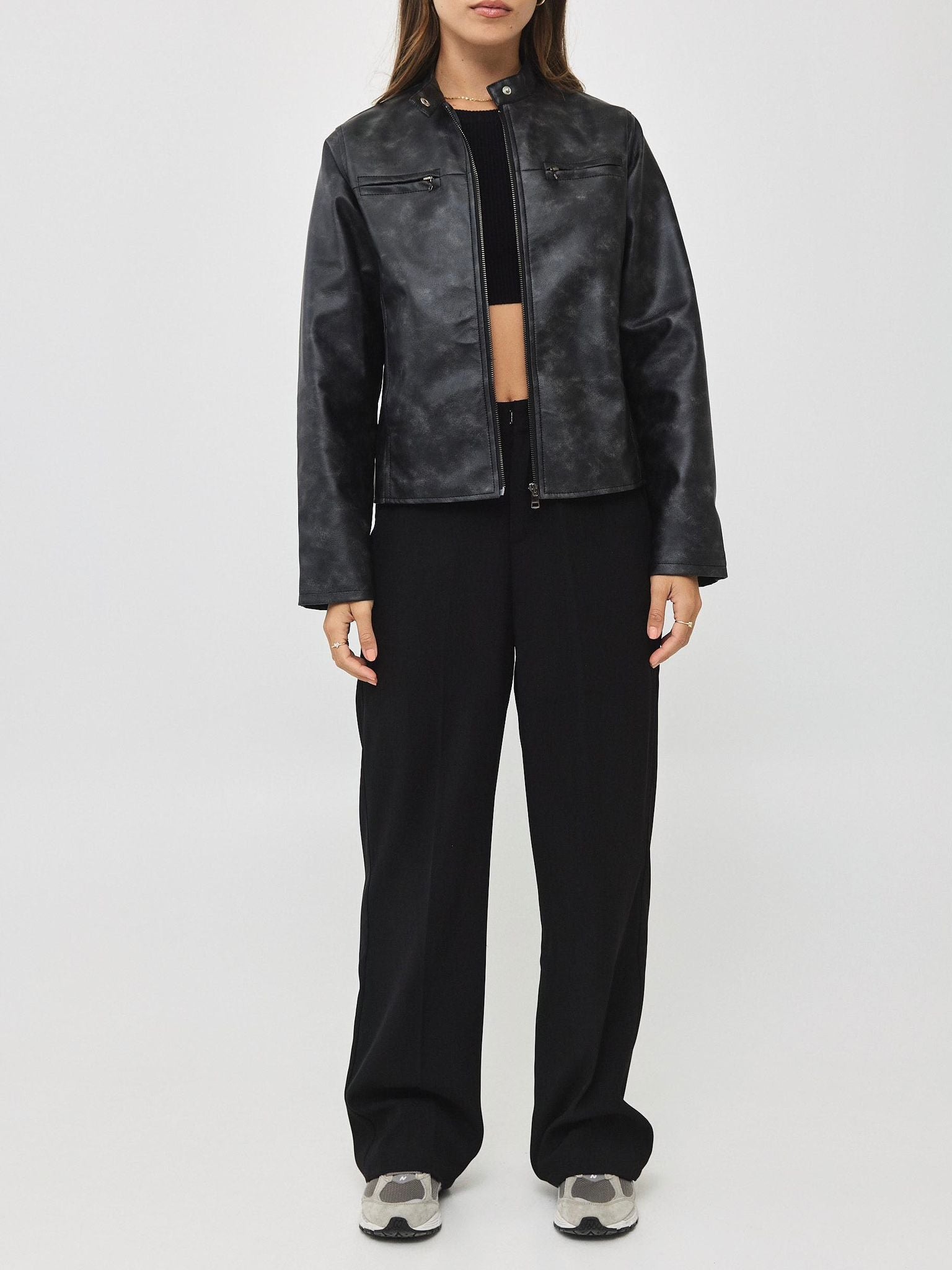 ג׳קט דמוי עור דילן