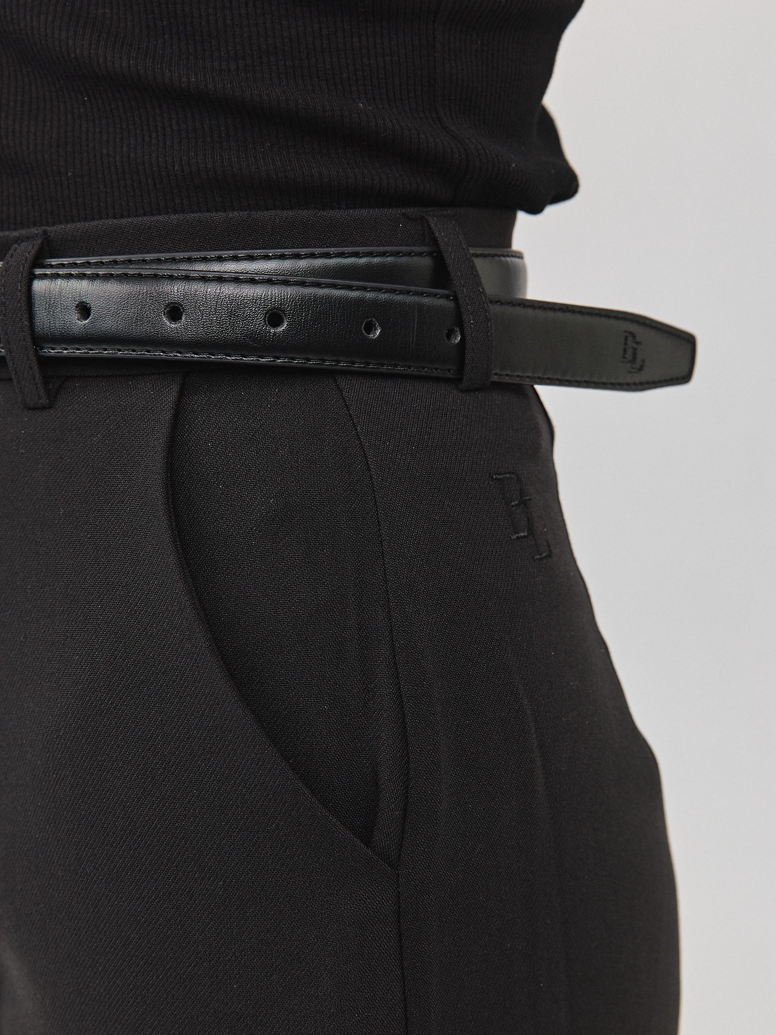 חגורת בלוברי עבה אבזם כסוף