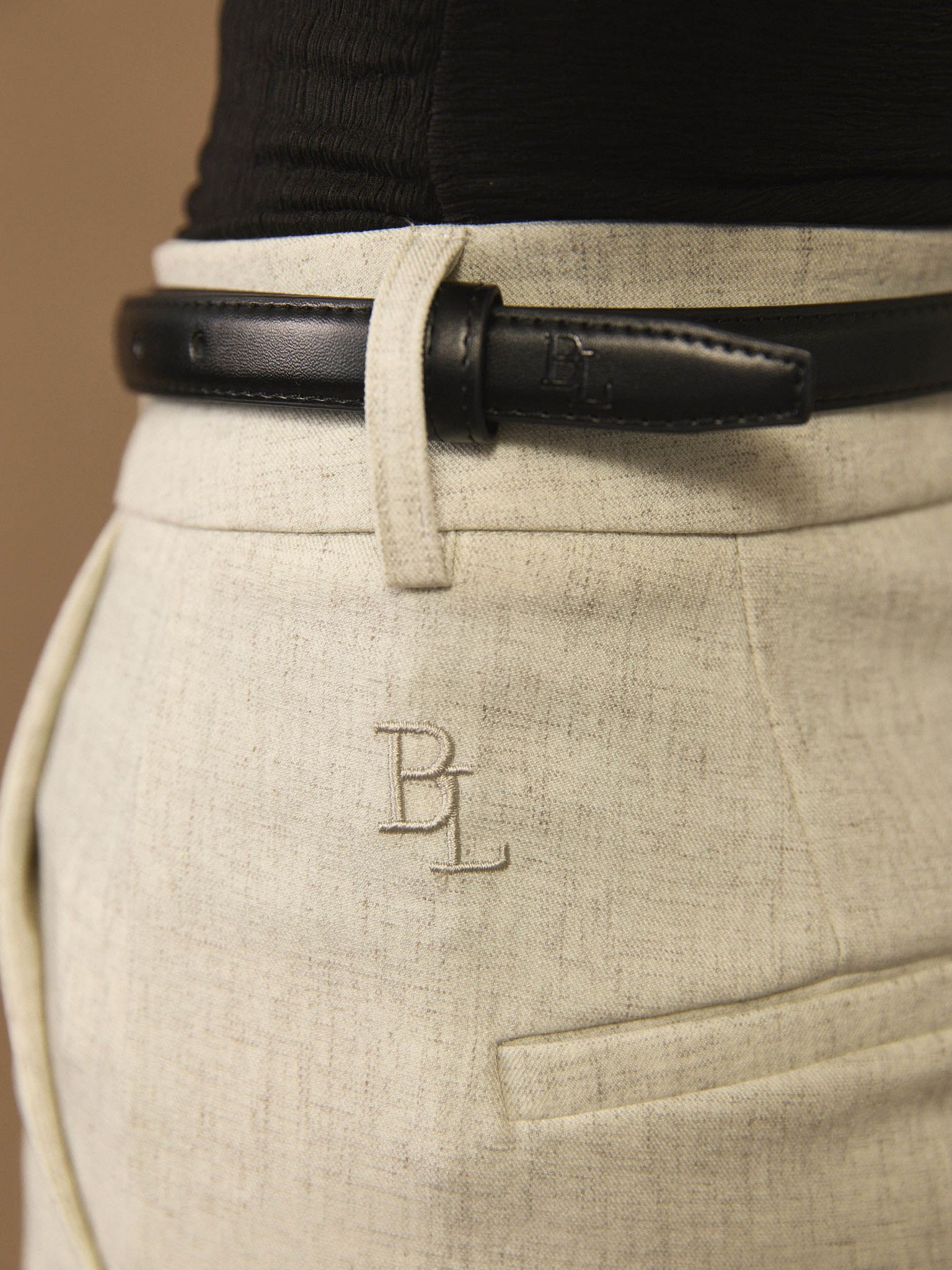 חגורה דקה אבזם ברונזה