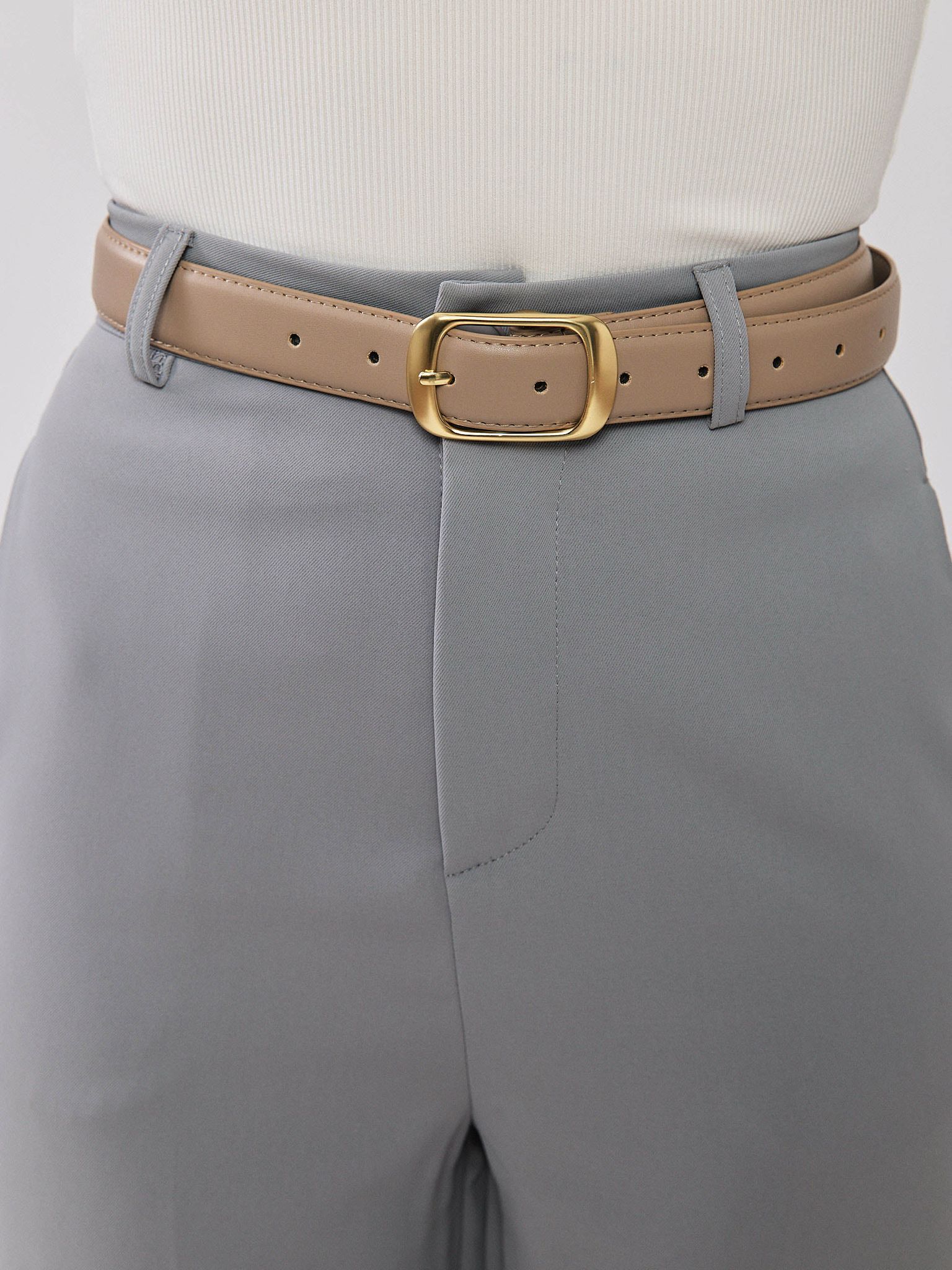 חגורה עבה אבזם ברונזה