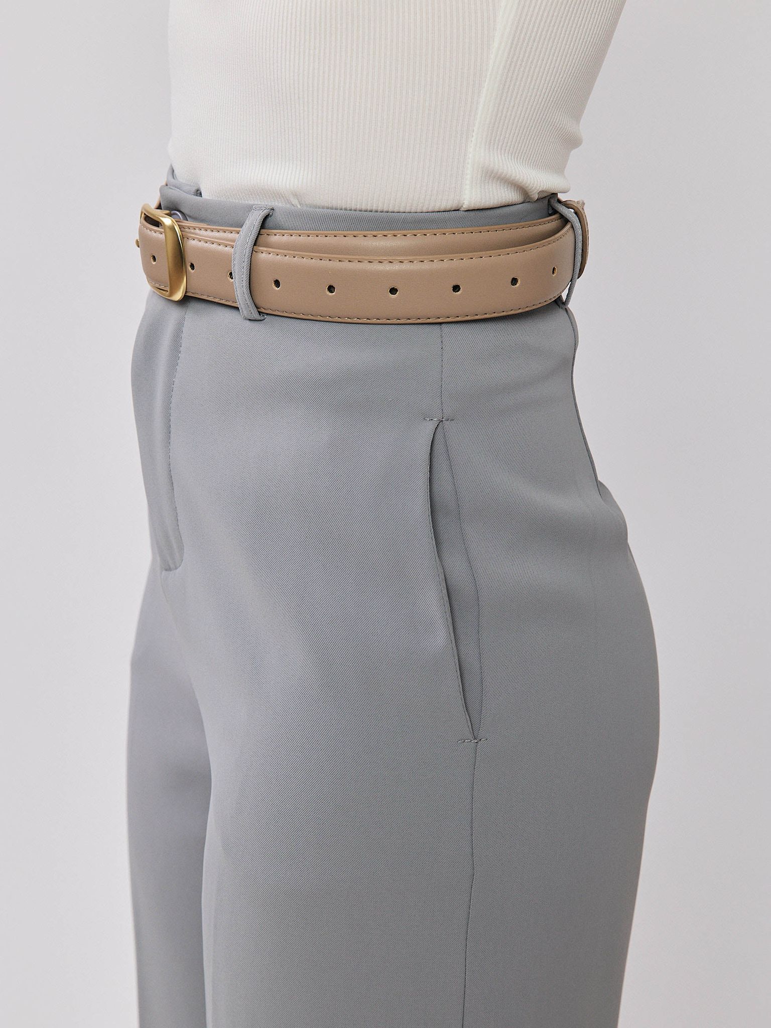 חגורה עבה אבזם ברונזה