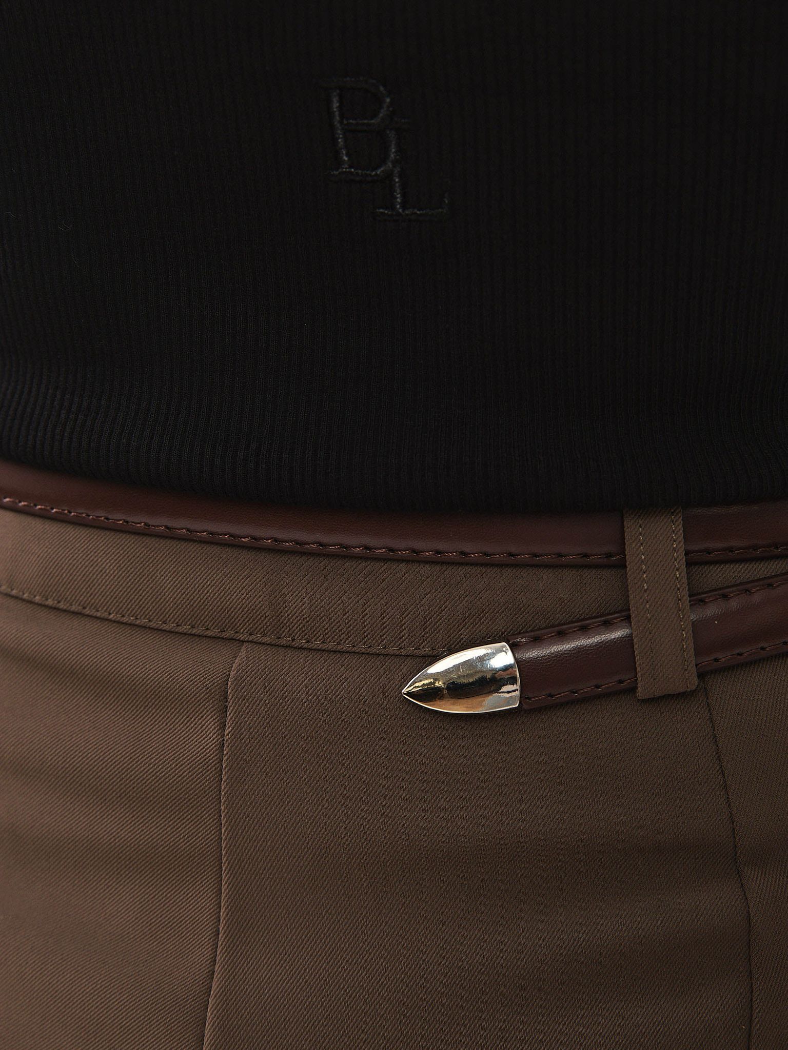 חגורת בלוברי דקה אבזם כסף