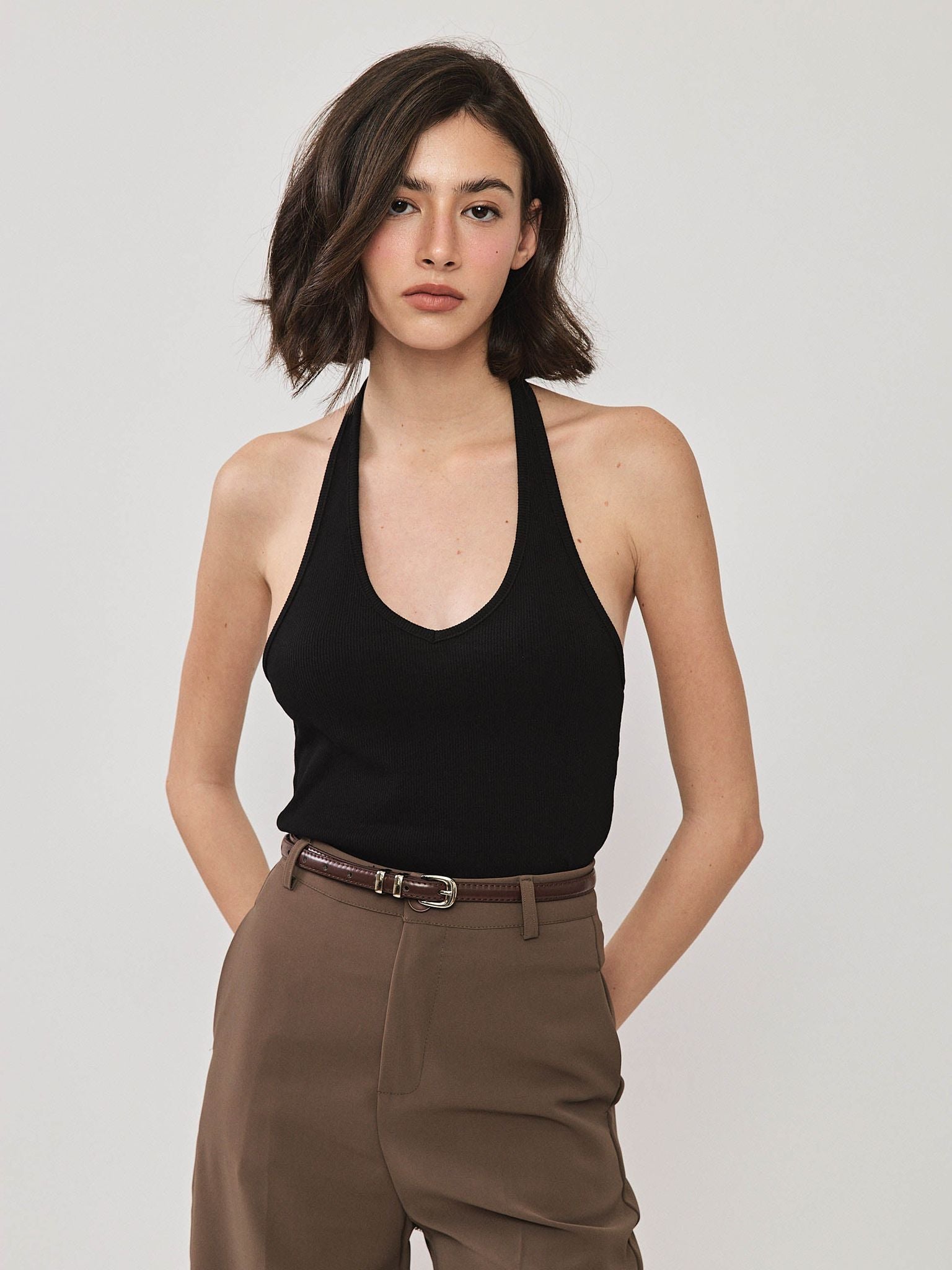 חגורת בלוברי דקה אבזם כסף