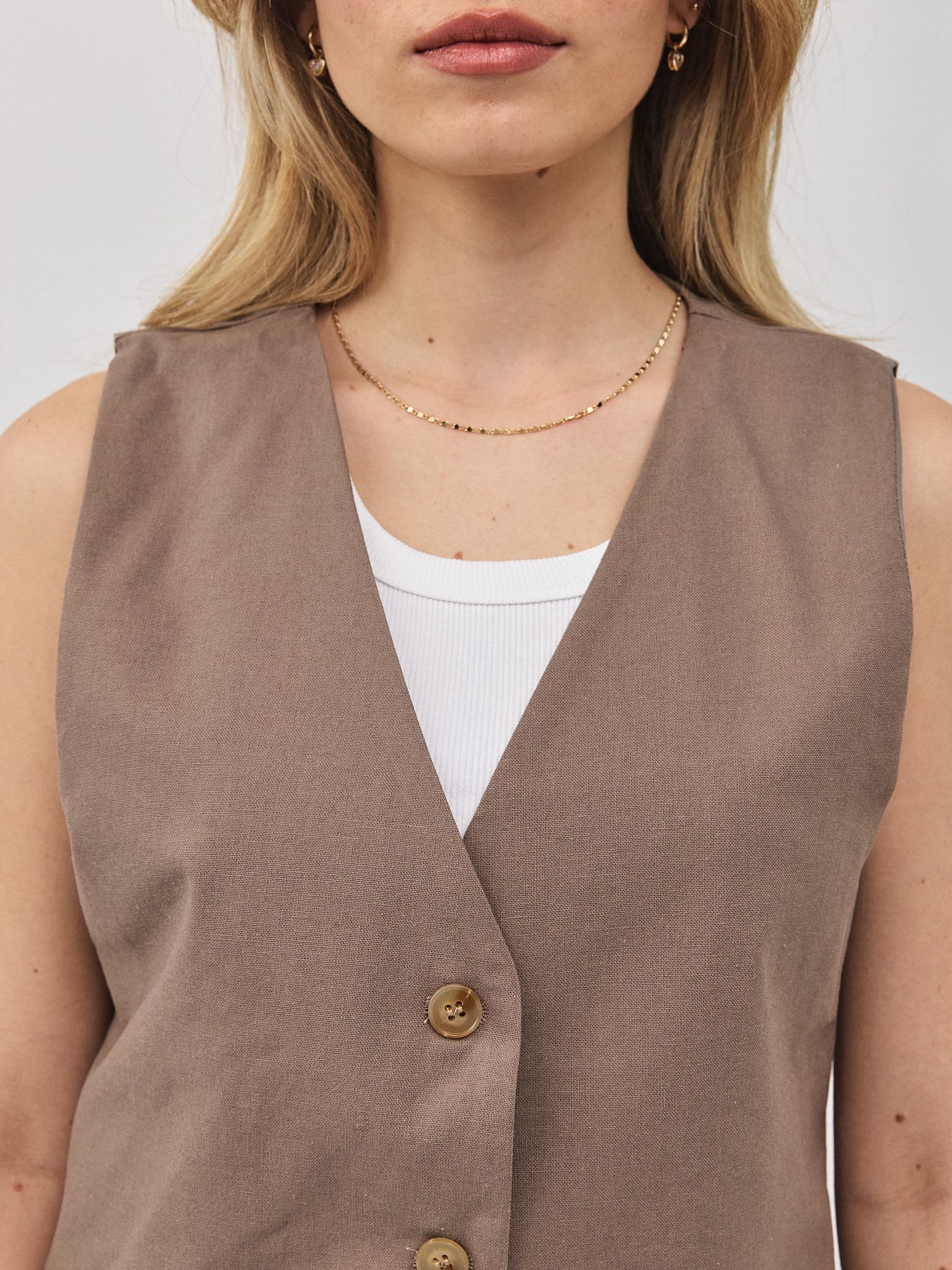 וסט פשתן ניקולה