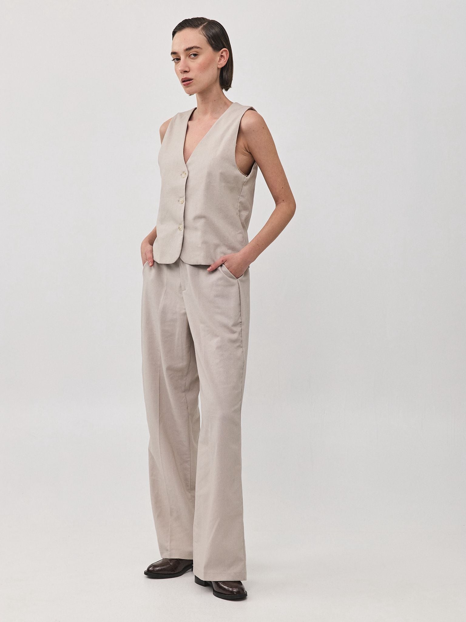 מכנסי פשתן מונטנגרו