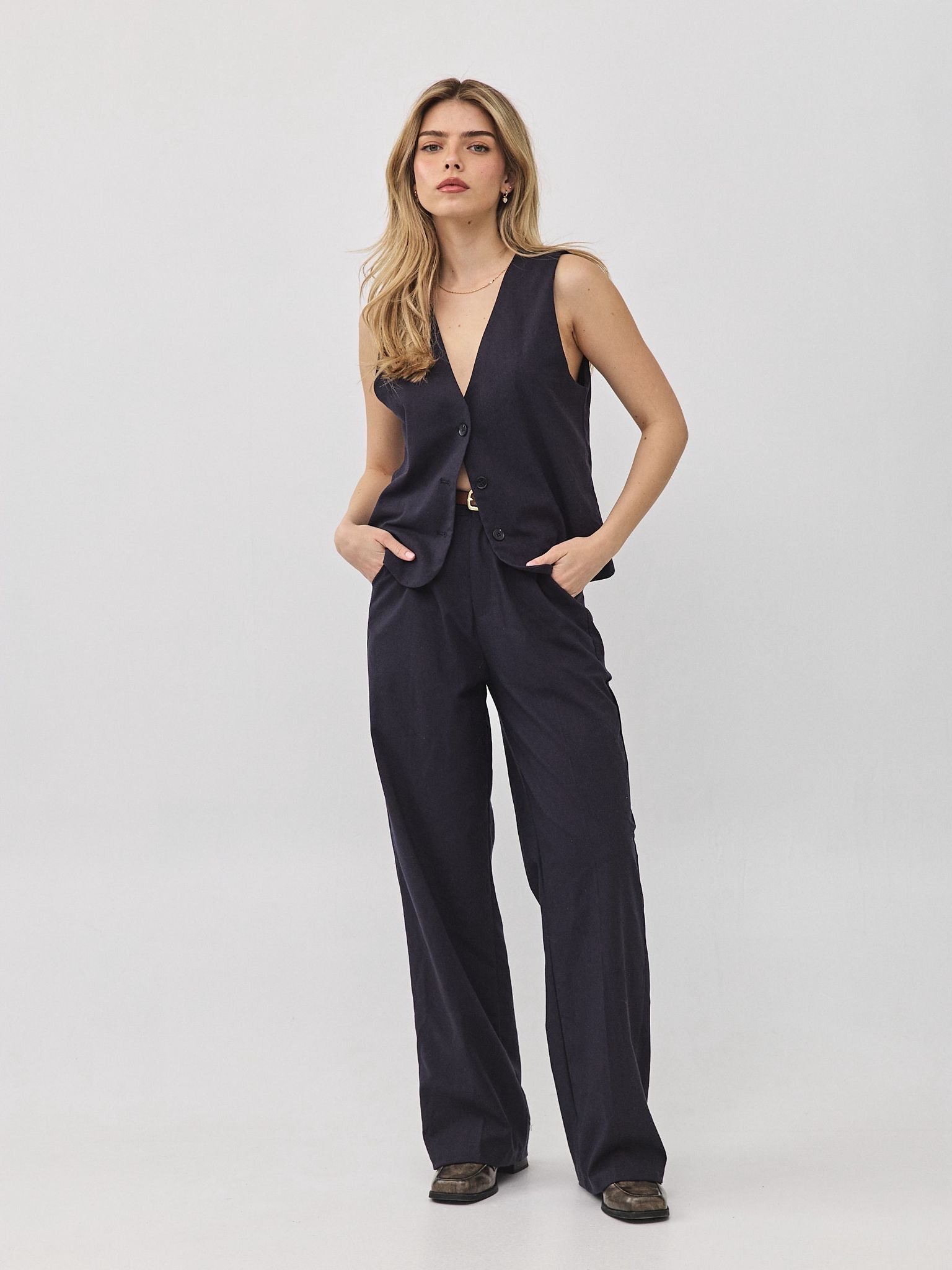 מכנסי פשתן מונטנגרו