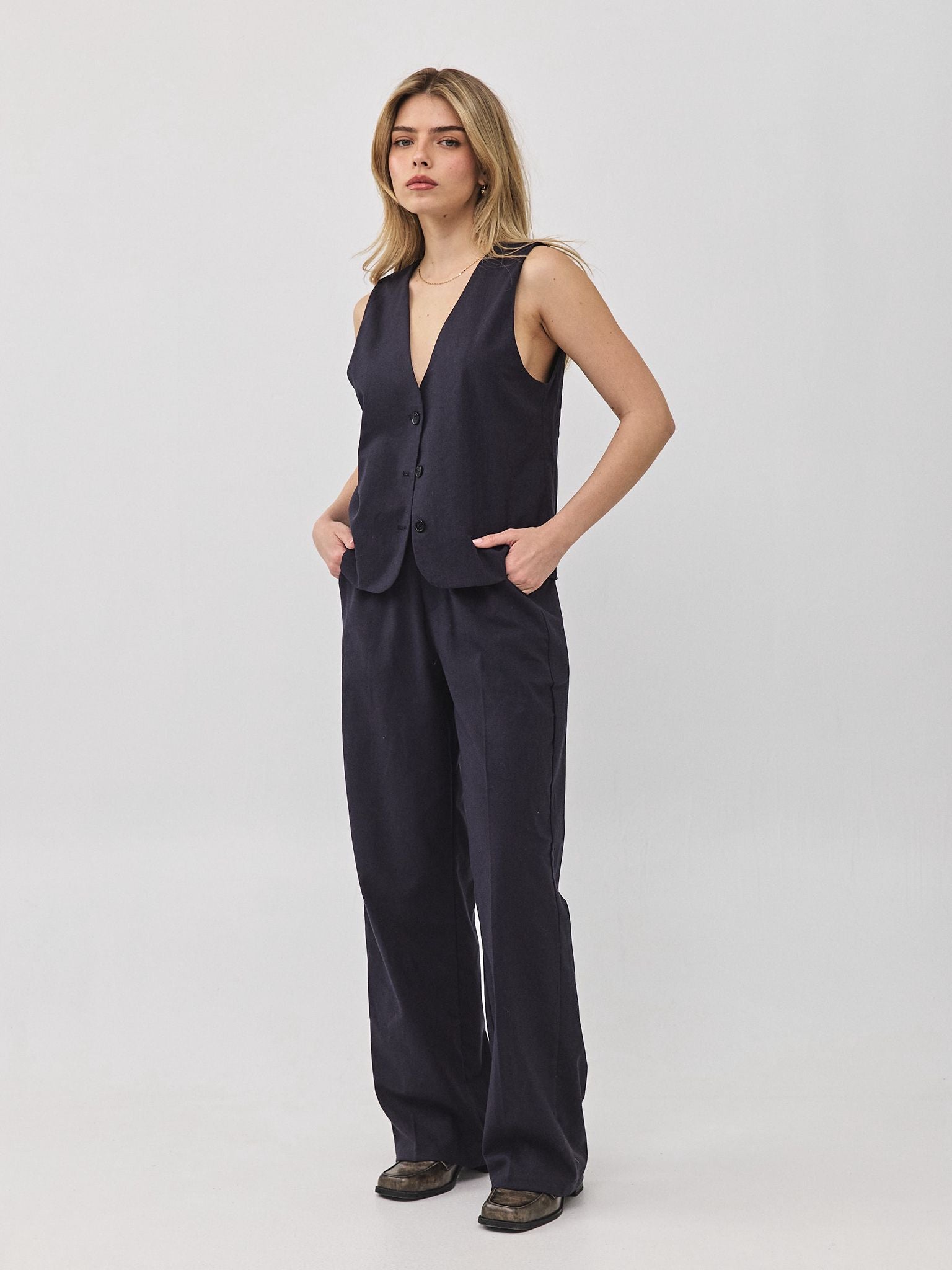 מכנסי פשתן מונטנגרו