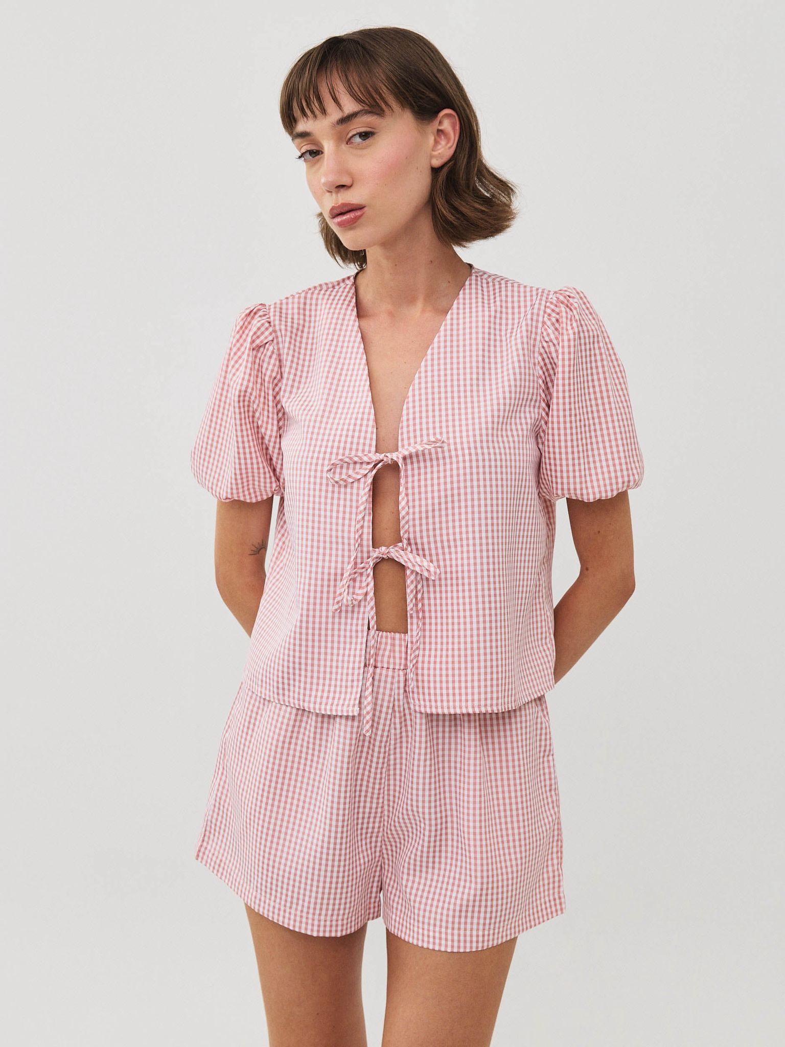 שורט משבצות מנדז