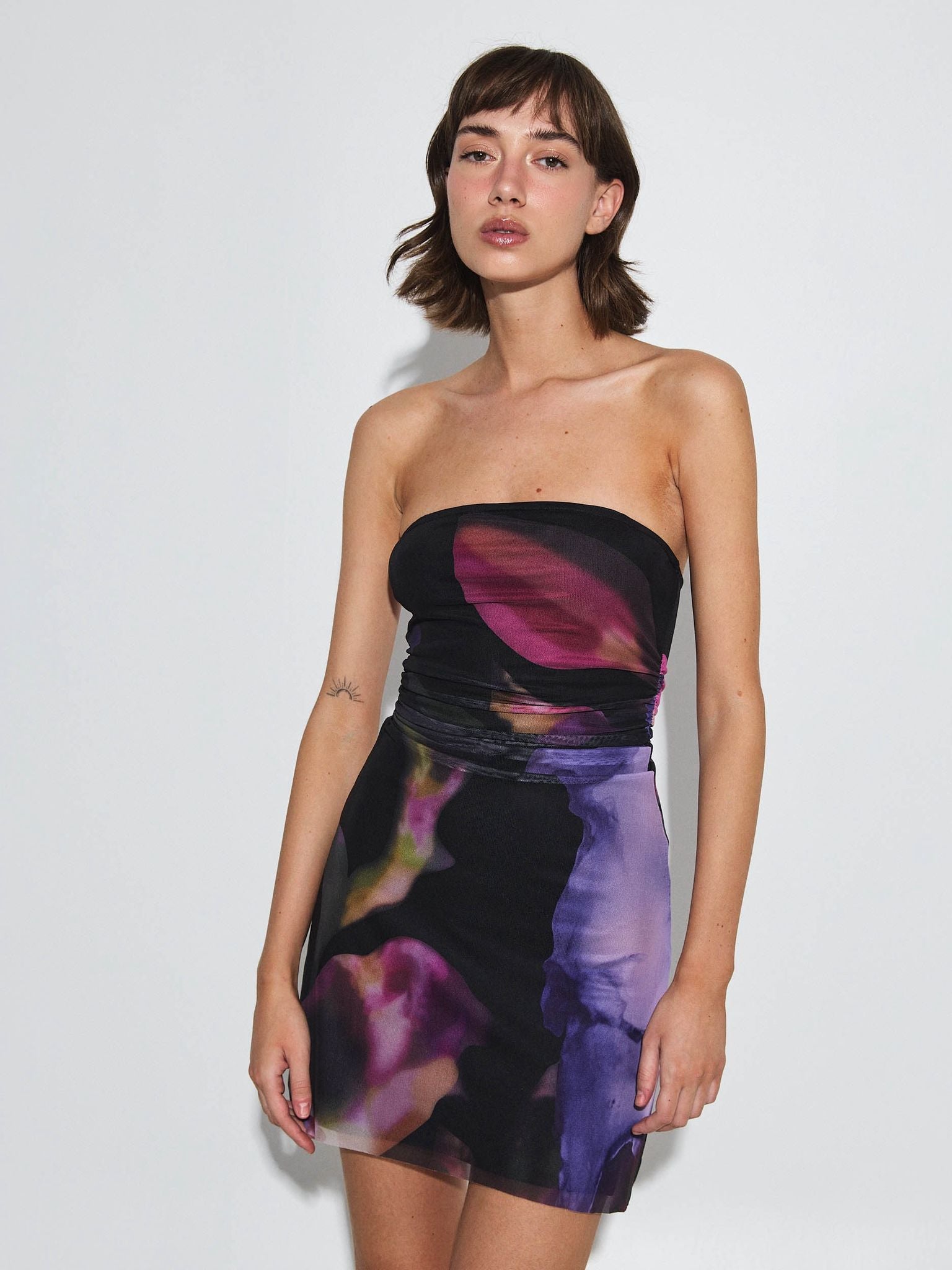 שמלת סטרפלס מיני ליליאנה