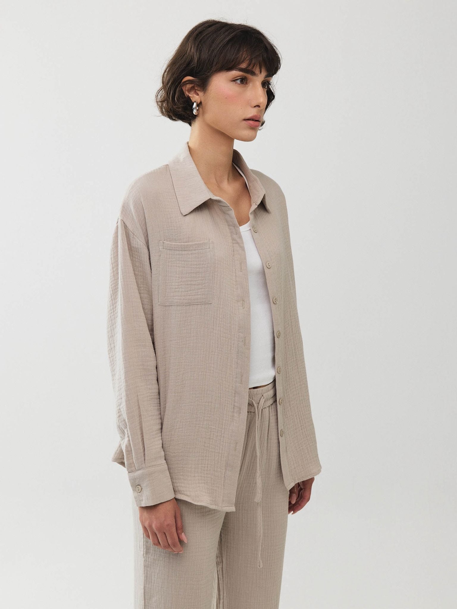 מכופתרת אובריאן פשתן