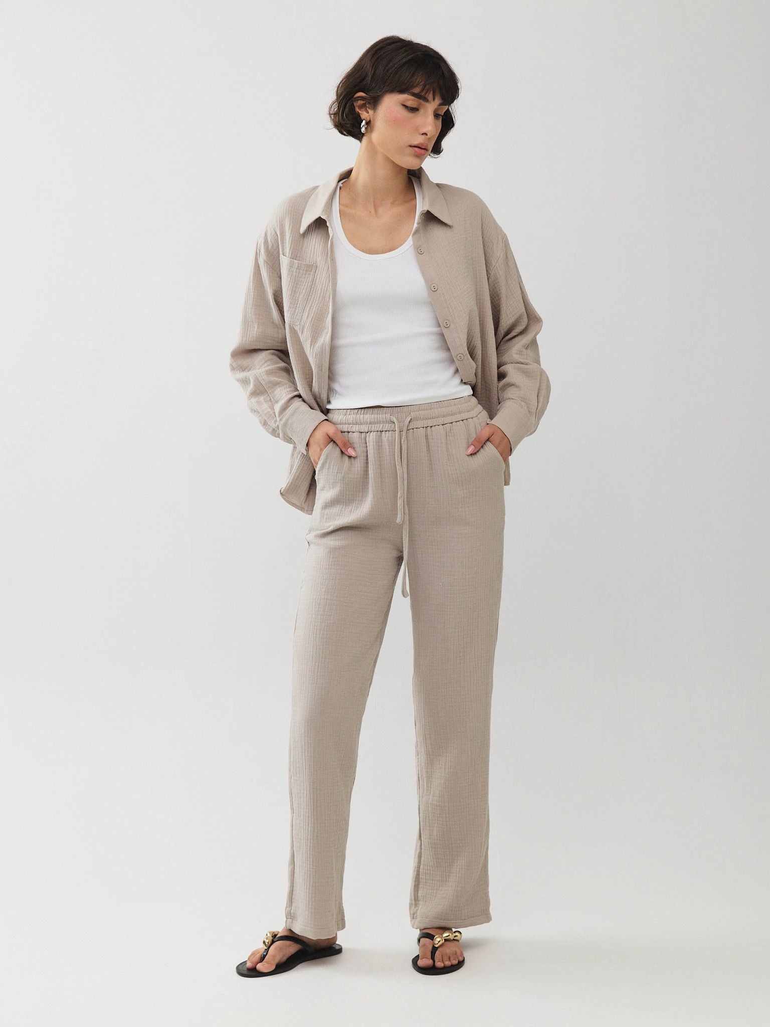 מכופתרת אובריאן פשתן