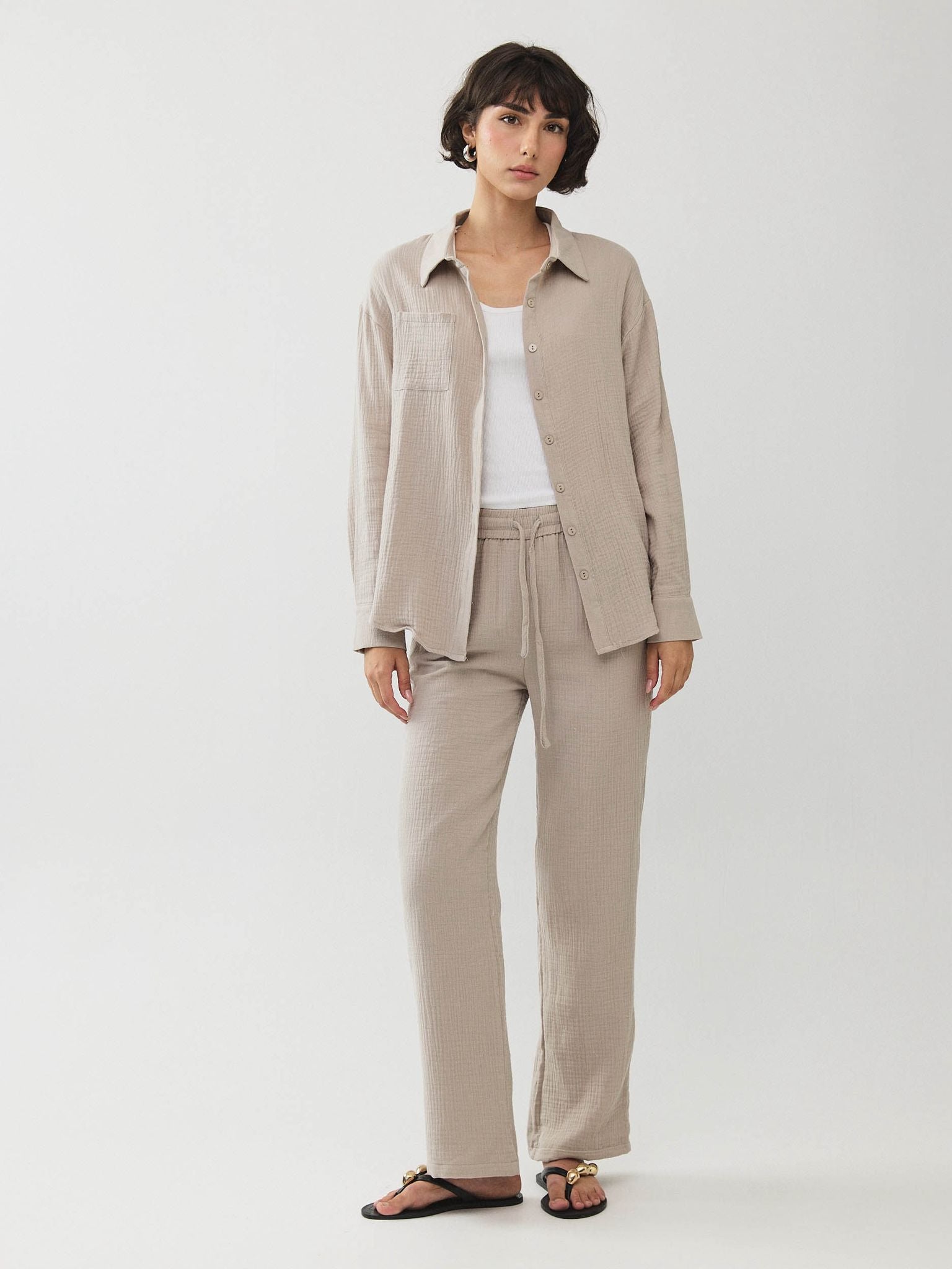 מכופתרת אובריאן פשתן