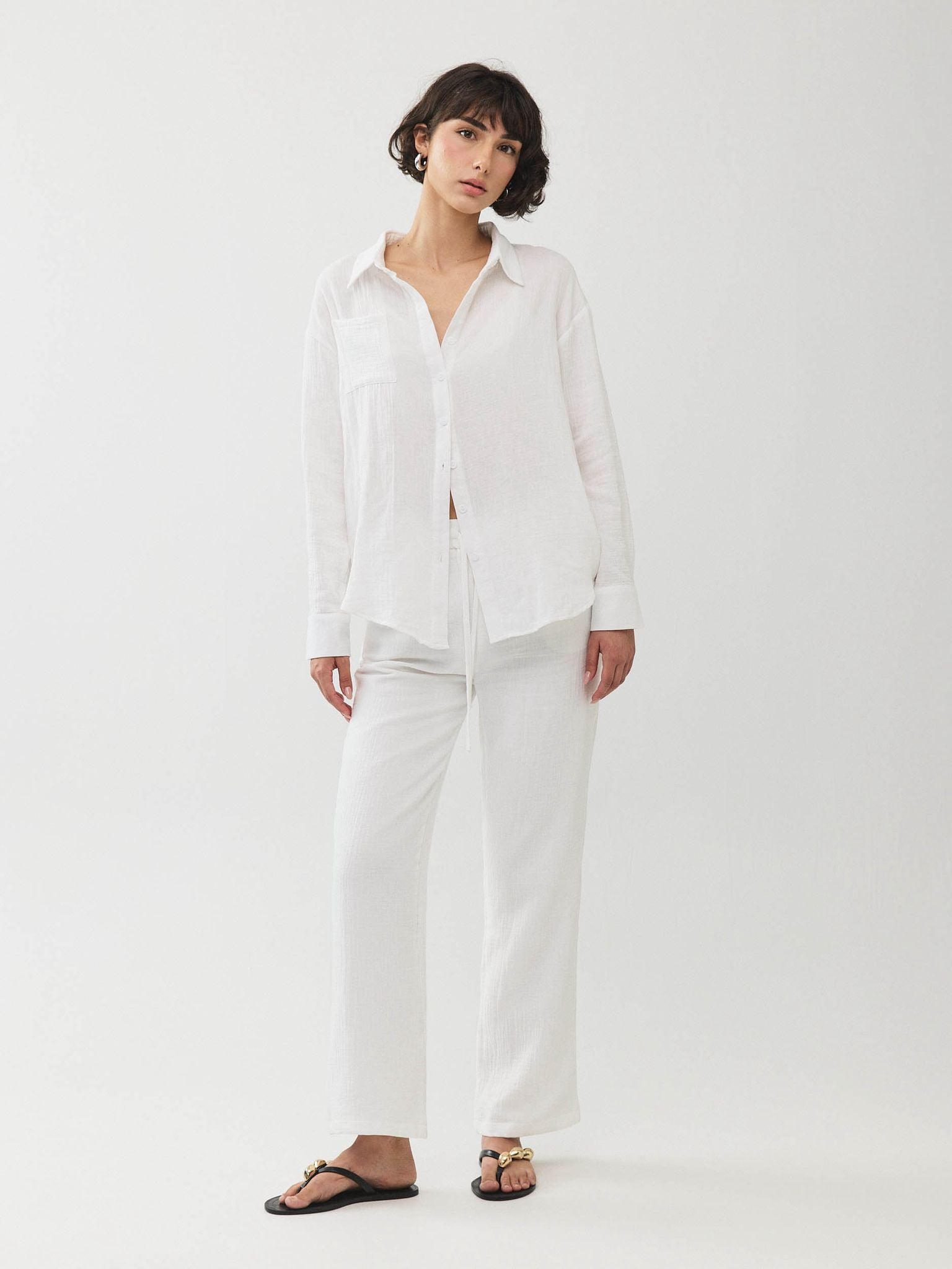 מכופתרת אובריאן פשתן