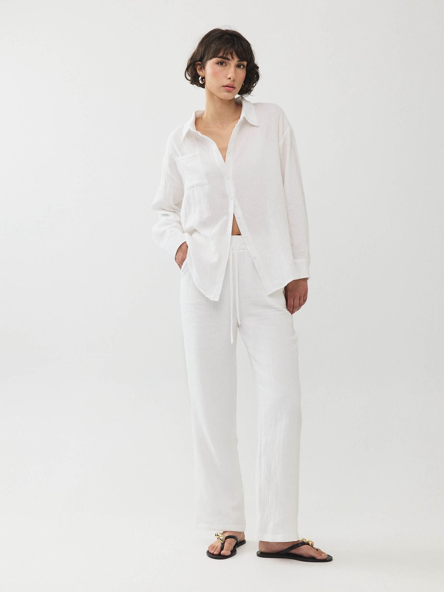 מכופתרת אובריאן פשתן