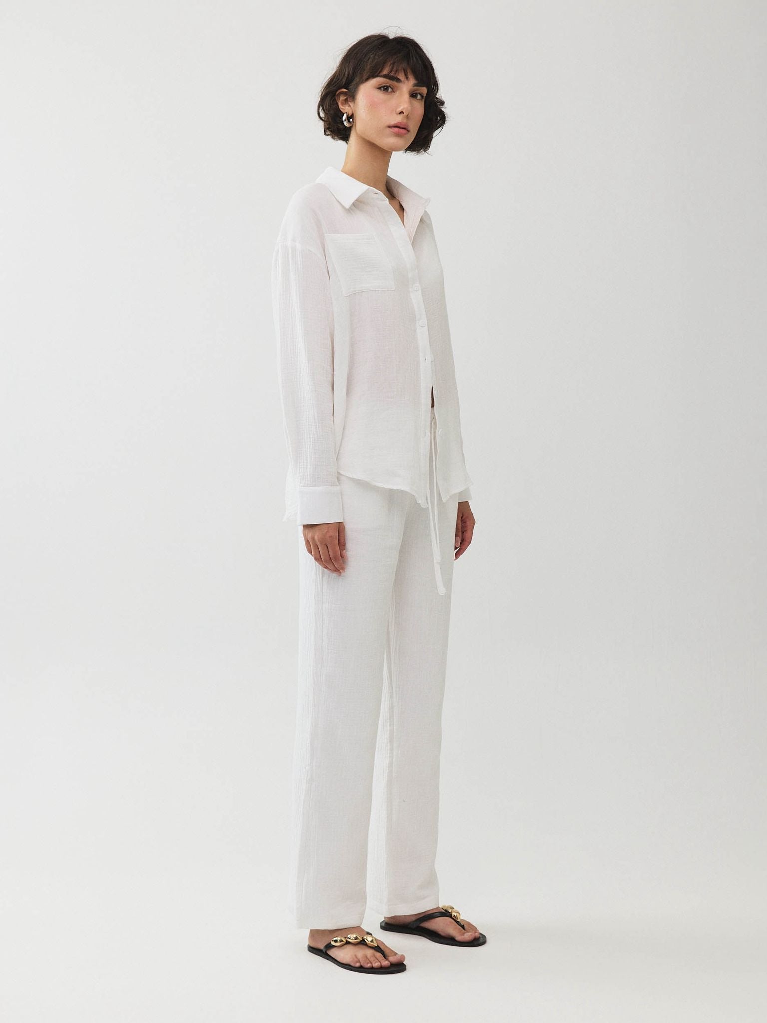 מכופתרת אובריאן פשתן