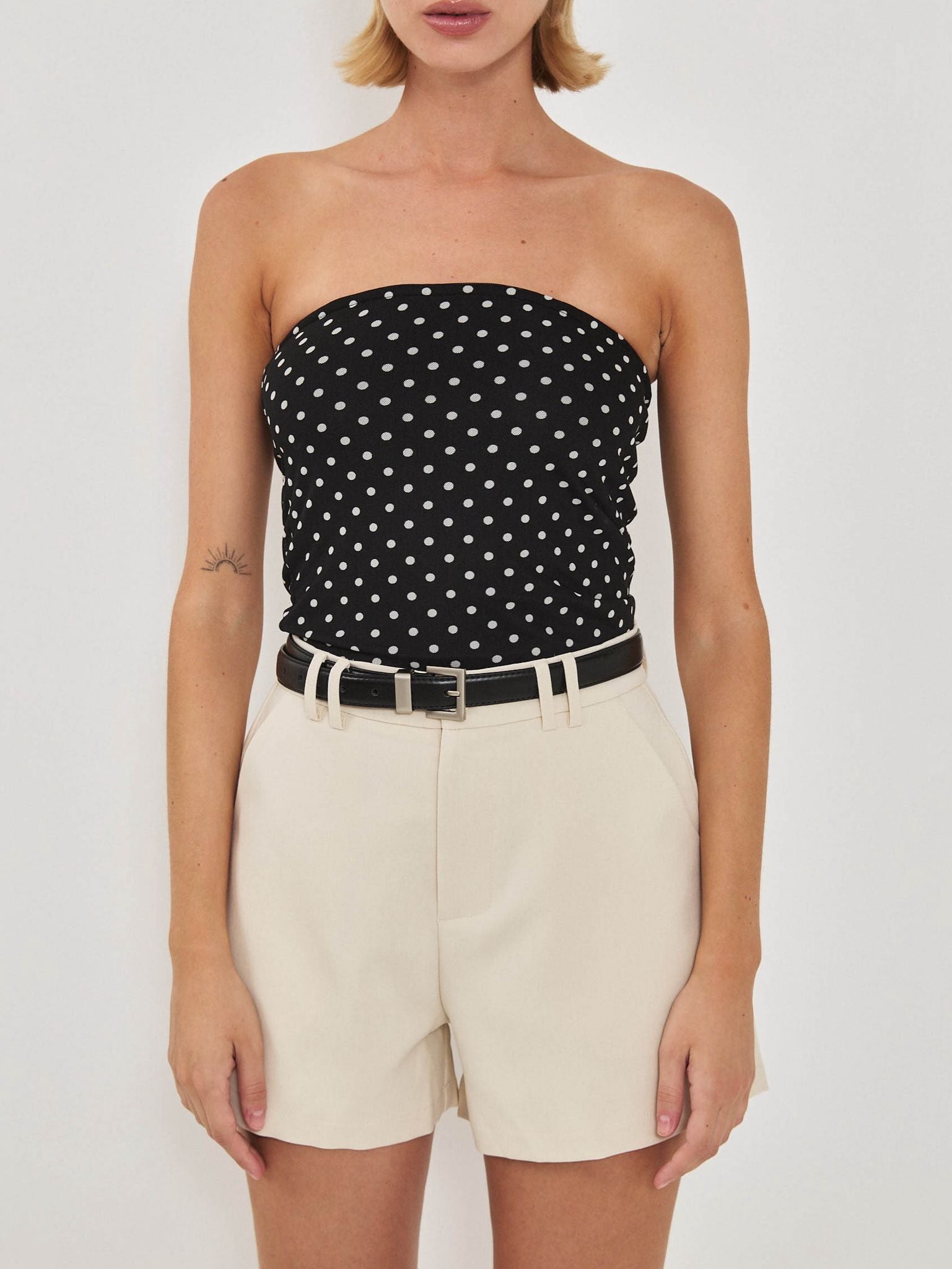 חגורת בלוברי עבה אבזם כסוף