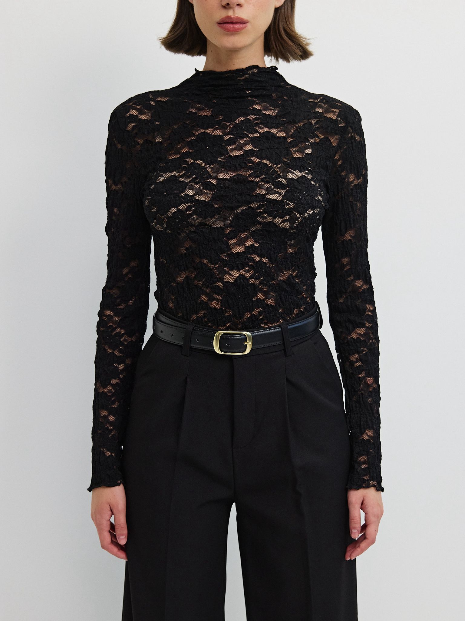 טופ תחרה ויולט