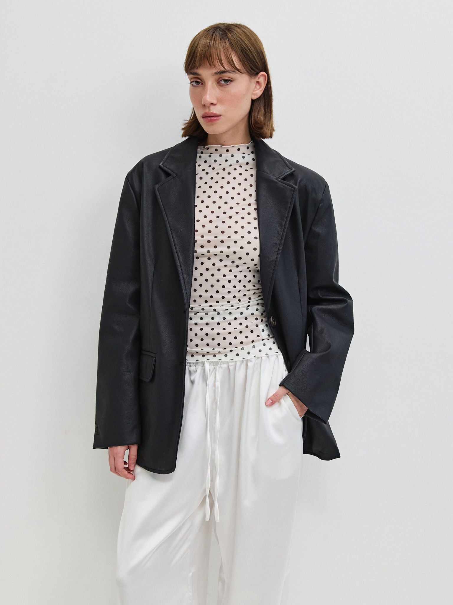 בלייזר דמוי עור סטיבן