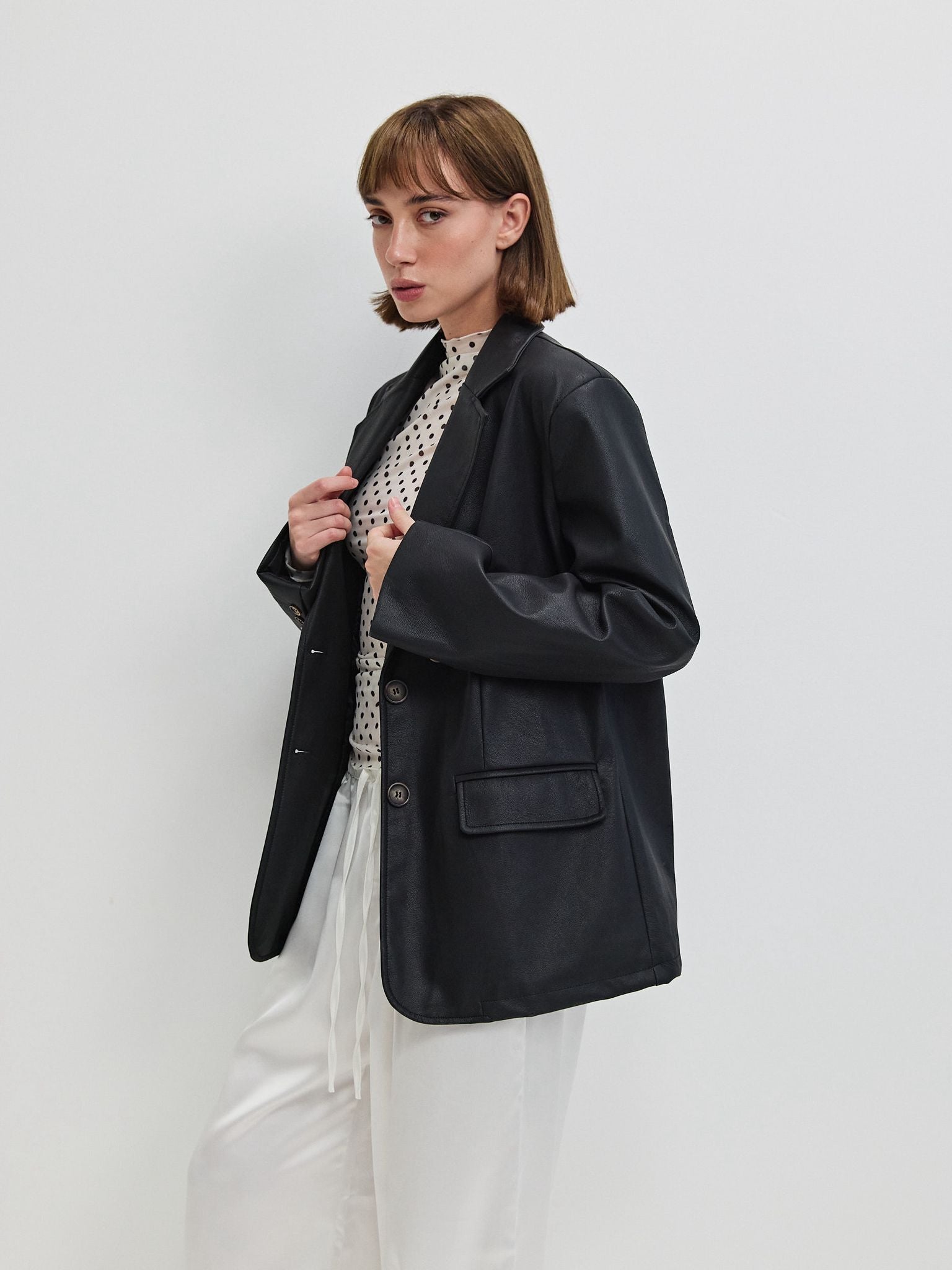 בלייזר דמוי עור סטיבן