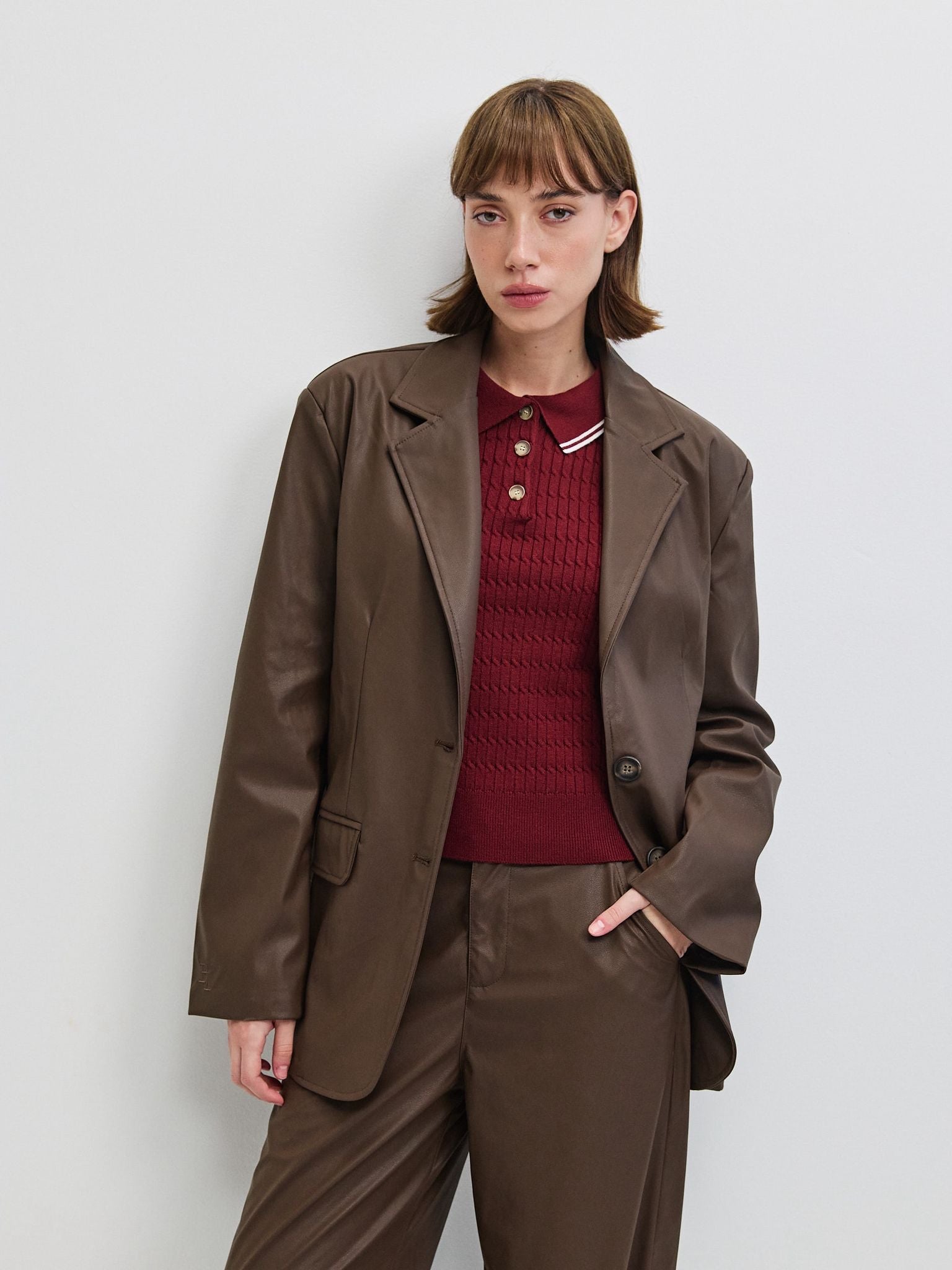 בלייזר דמוי עור סטיבן