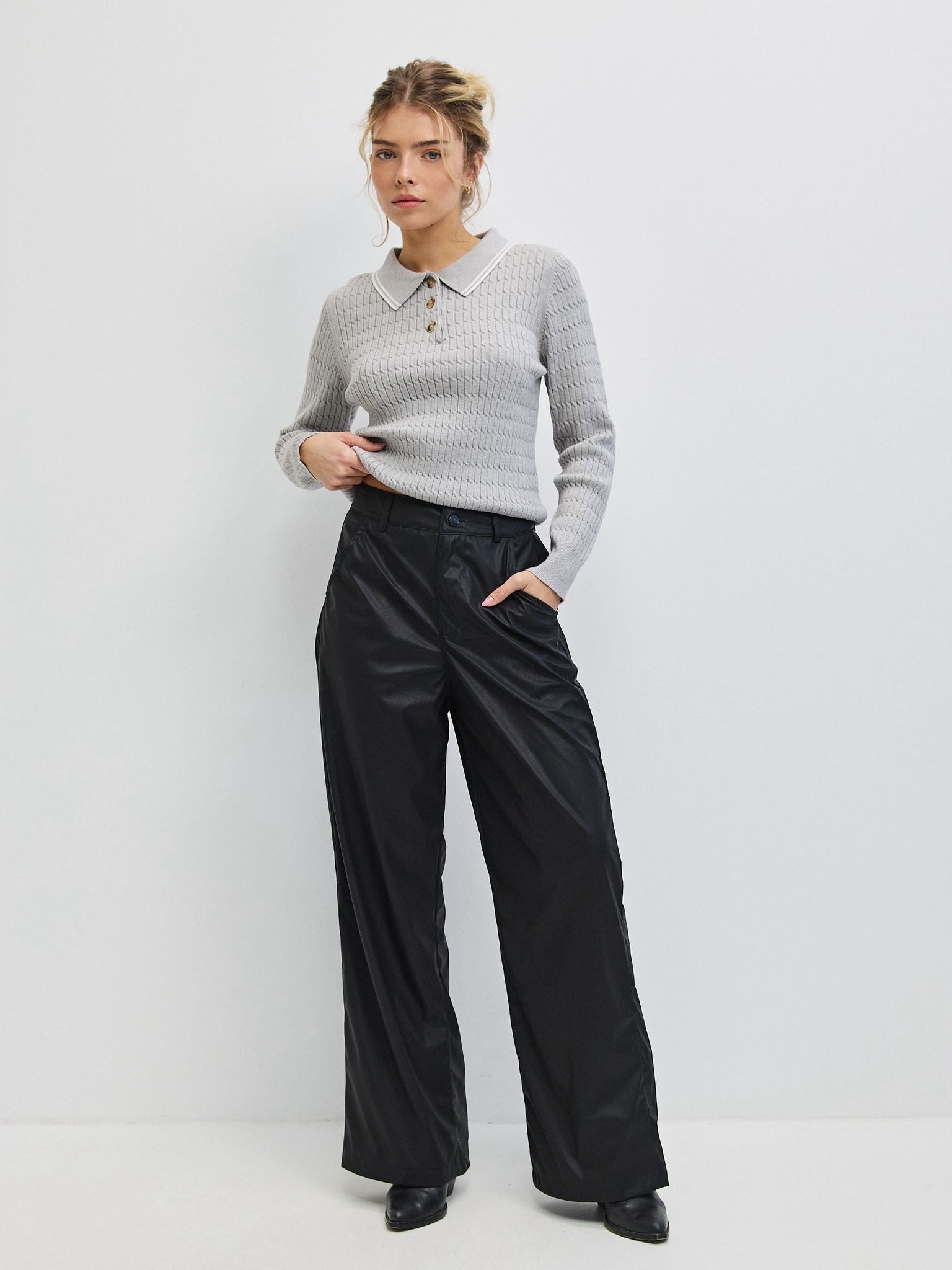 מכנסי דמוי עור טיילר