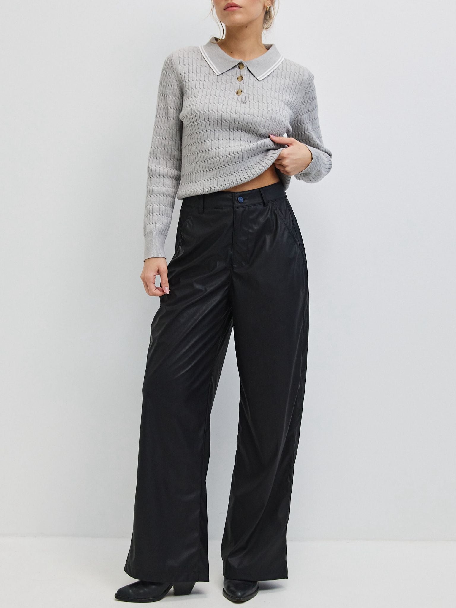 מכנסי דמוי עור טיילר