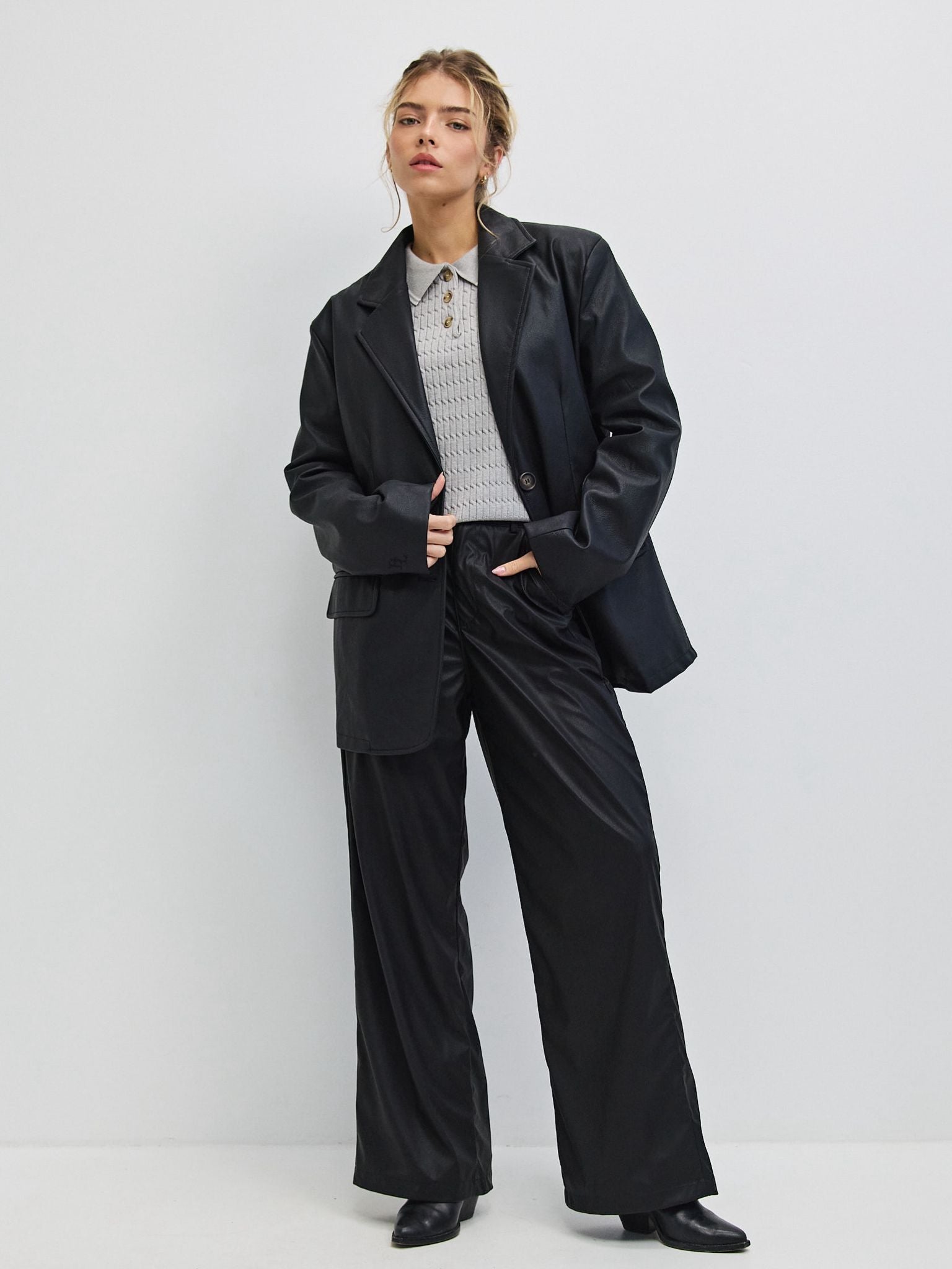 מכנסי דמוי עור טיילר