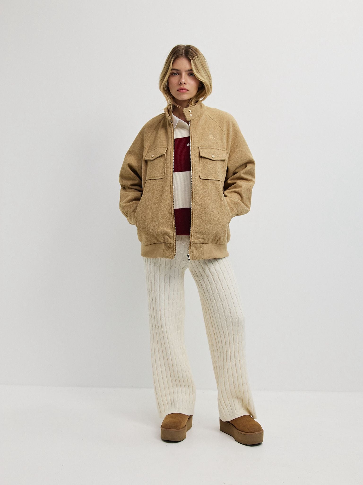 מכנסי סריג דה נירו