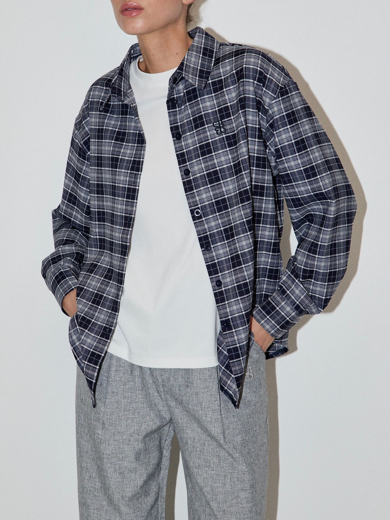 מכופתרת תומאס משבצות