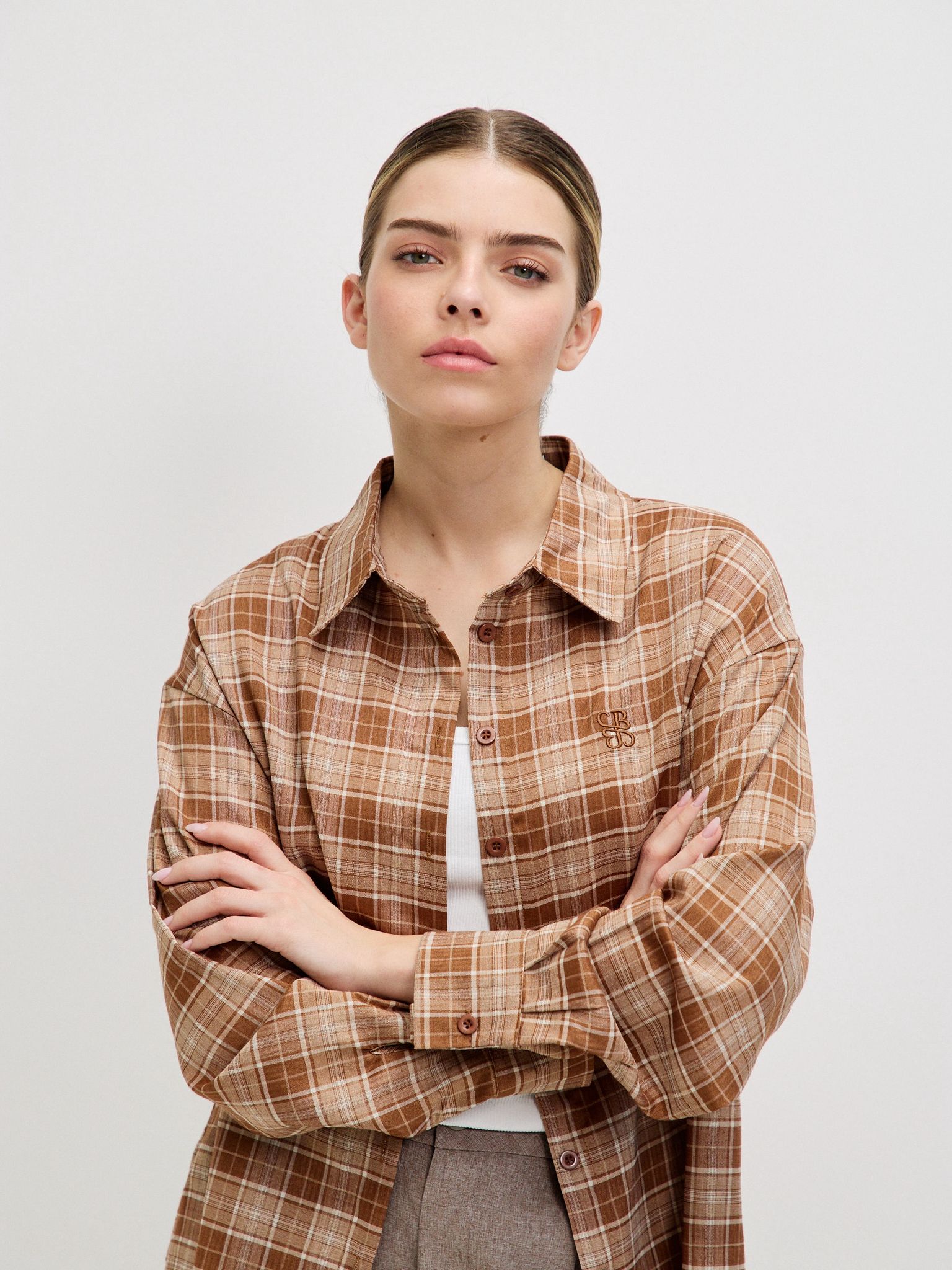 מכופתרת תומאס משבצות