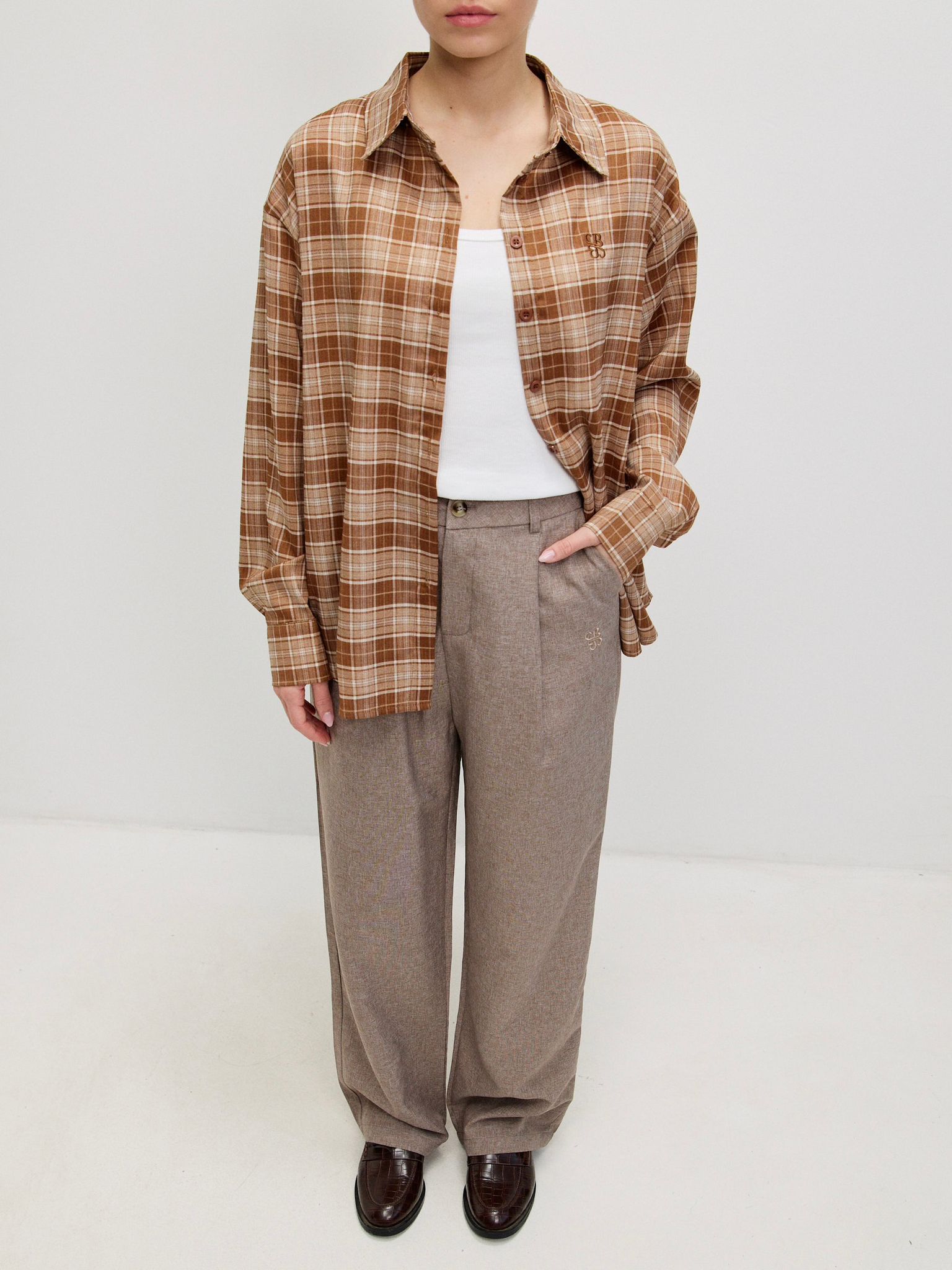 מכופתרת תומאס משבצות