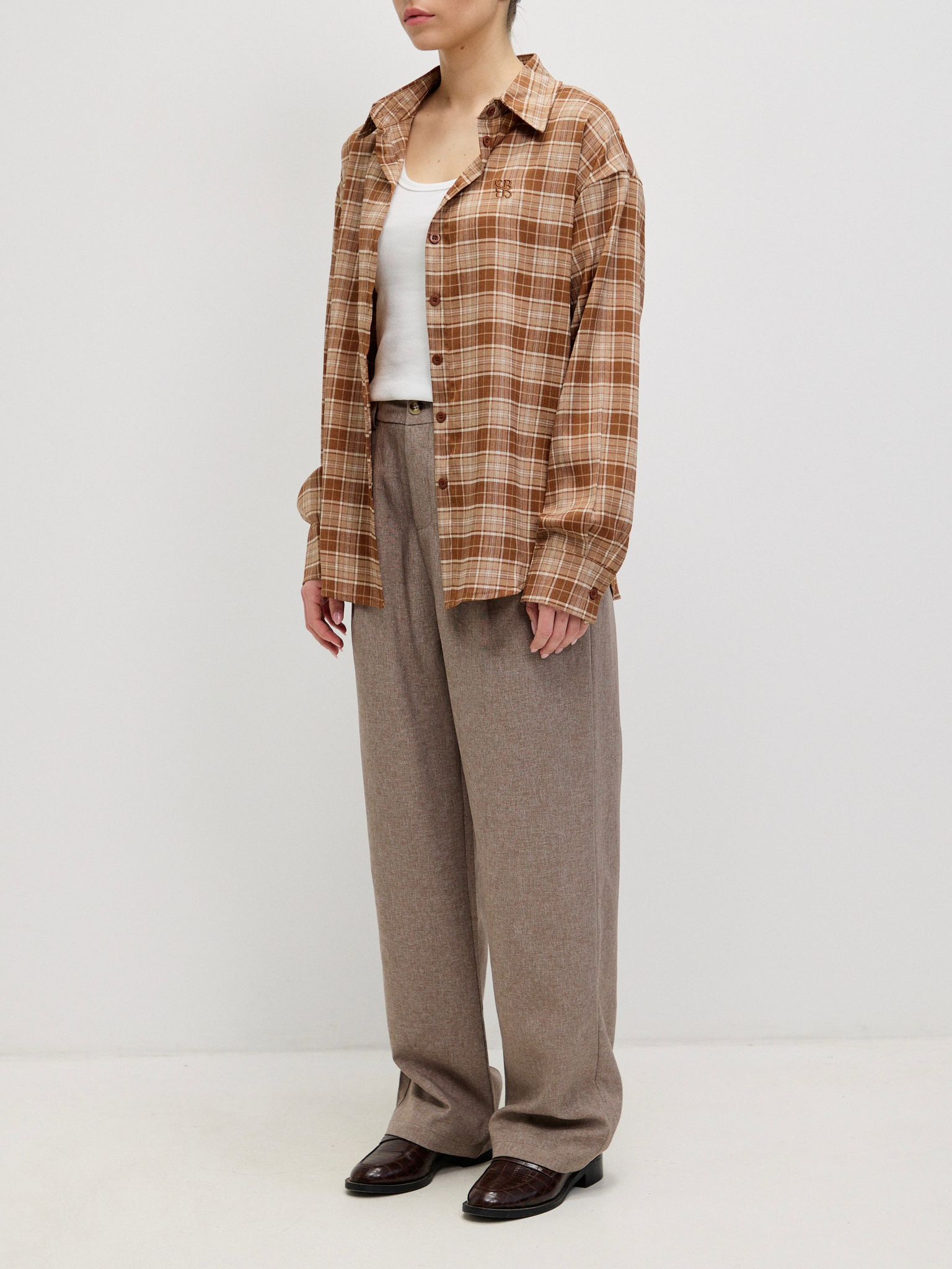 מכופתרת תומאס משבצות