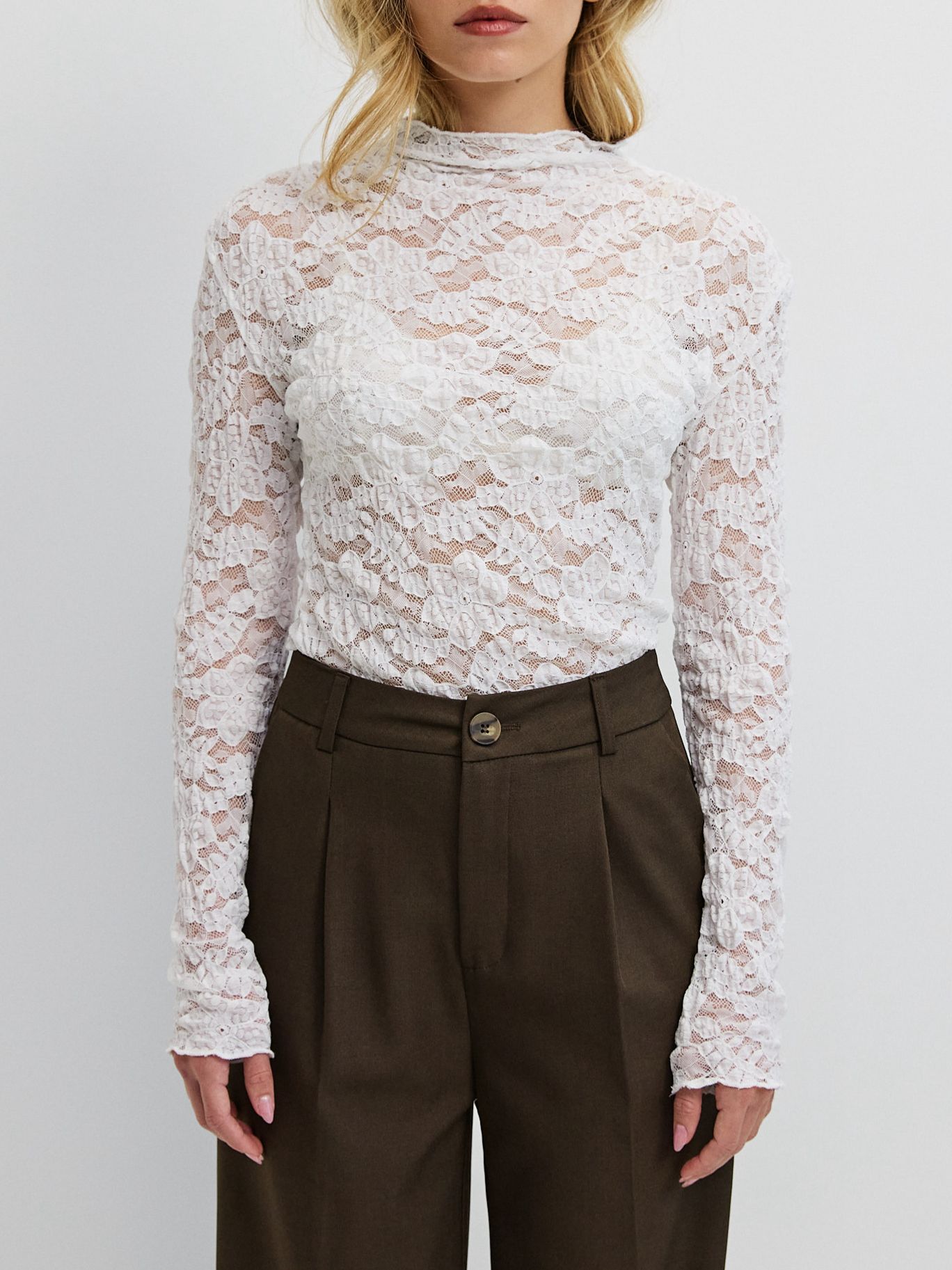 טופ תחרה ויולט