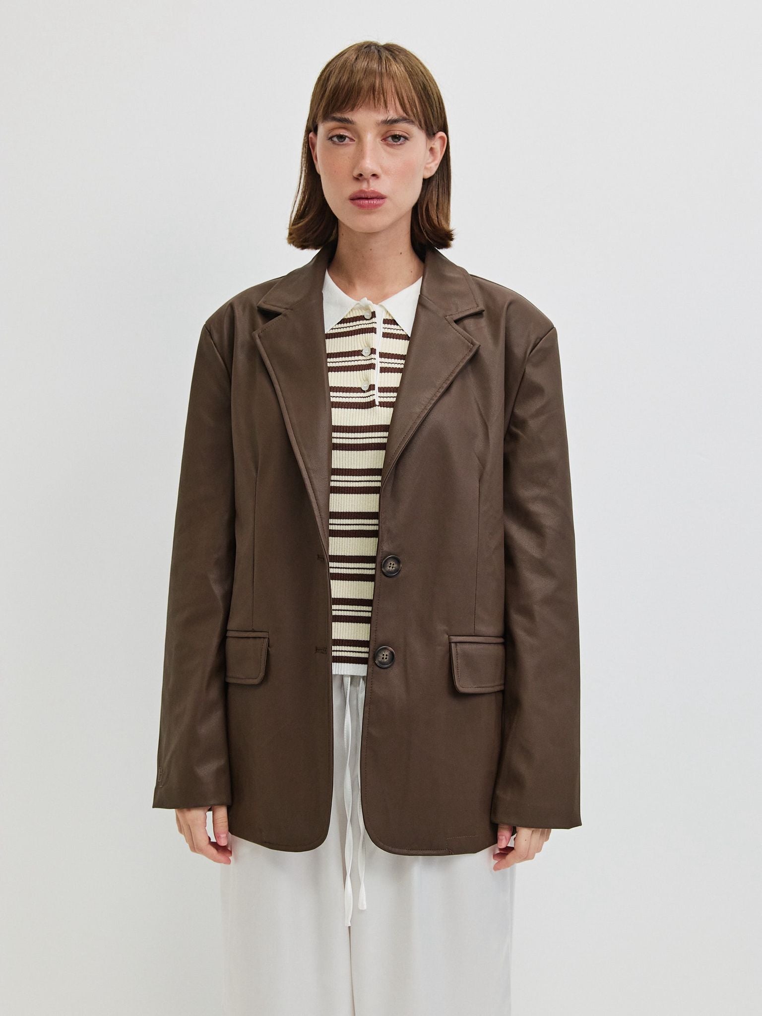 בלייזר דמוי עור סטיבן