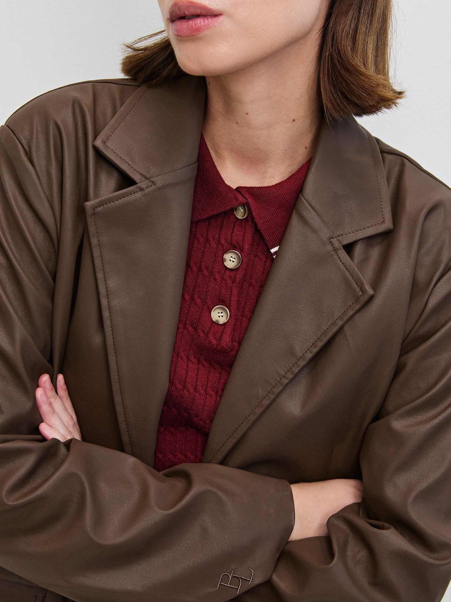 בלייזר דמוי עור סטיבן