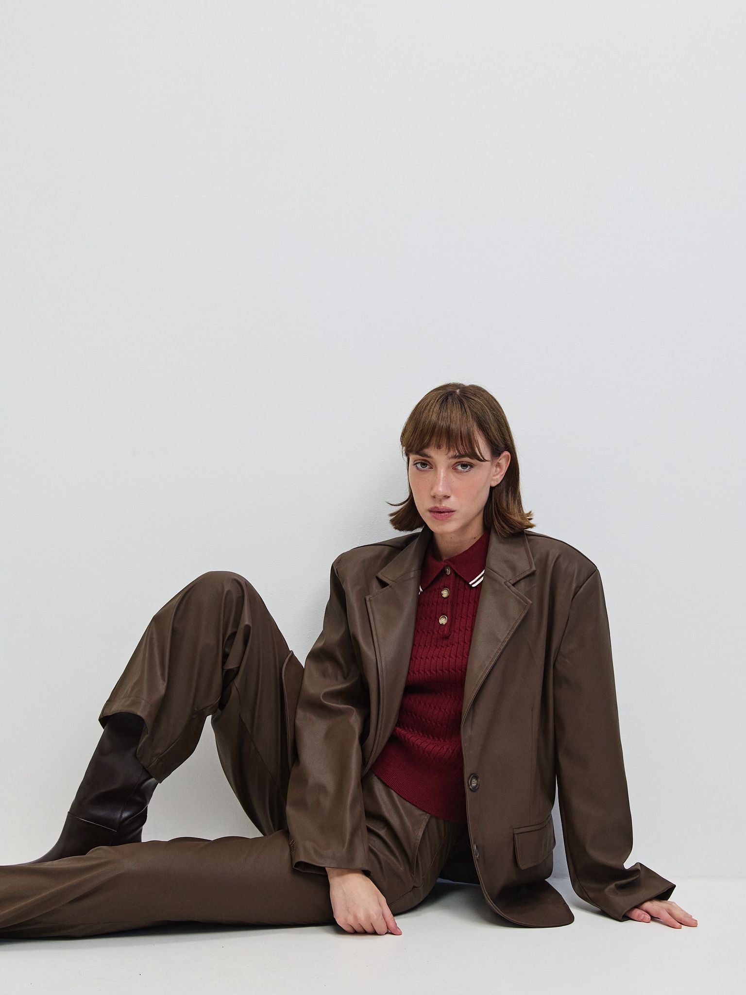 בלייזר דמוי עור סטיבן