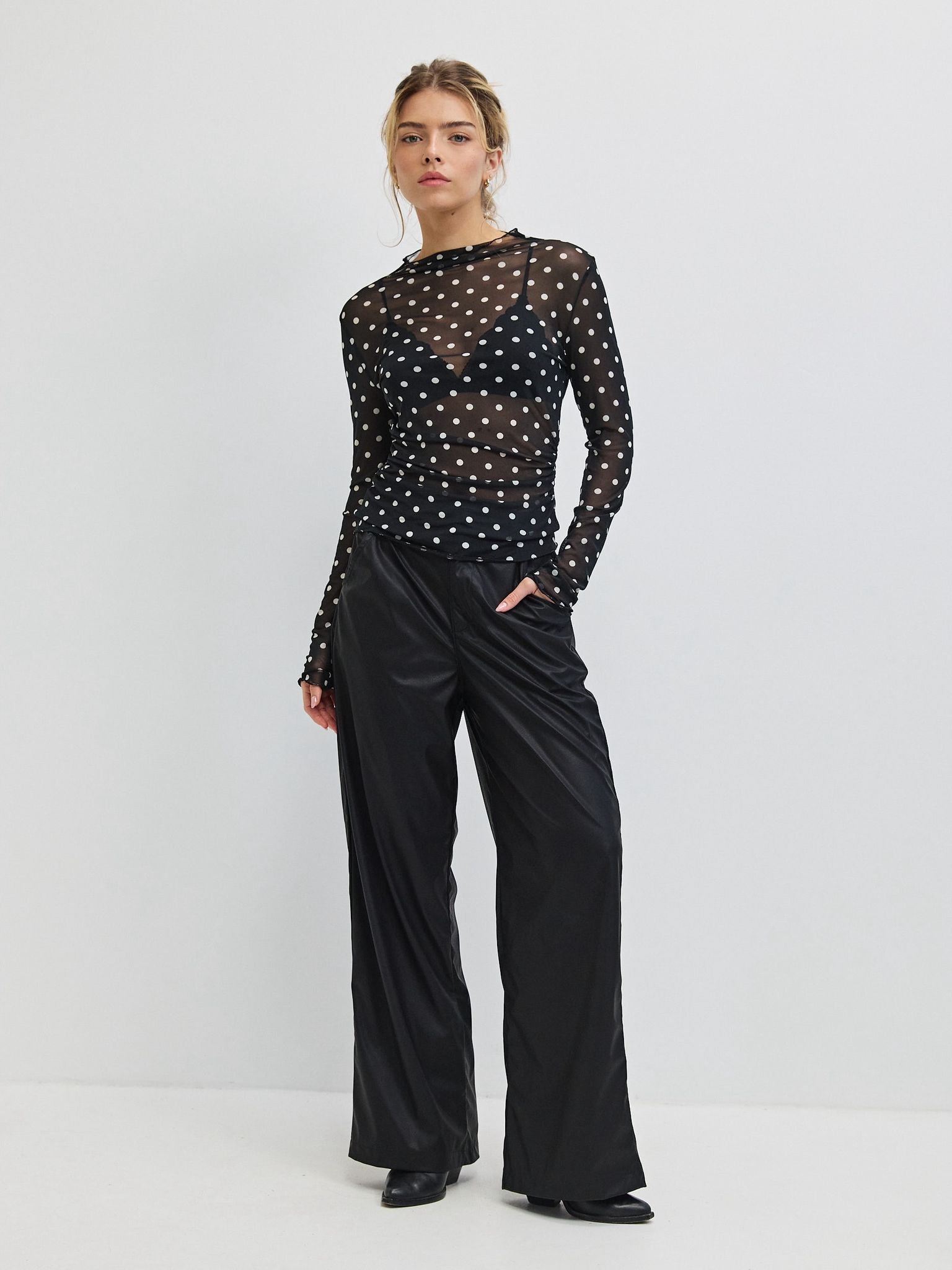 מכנסי דמוי עור טיילר