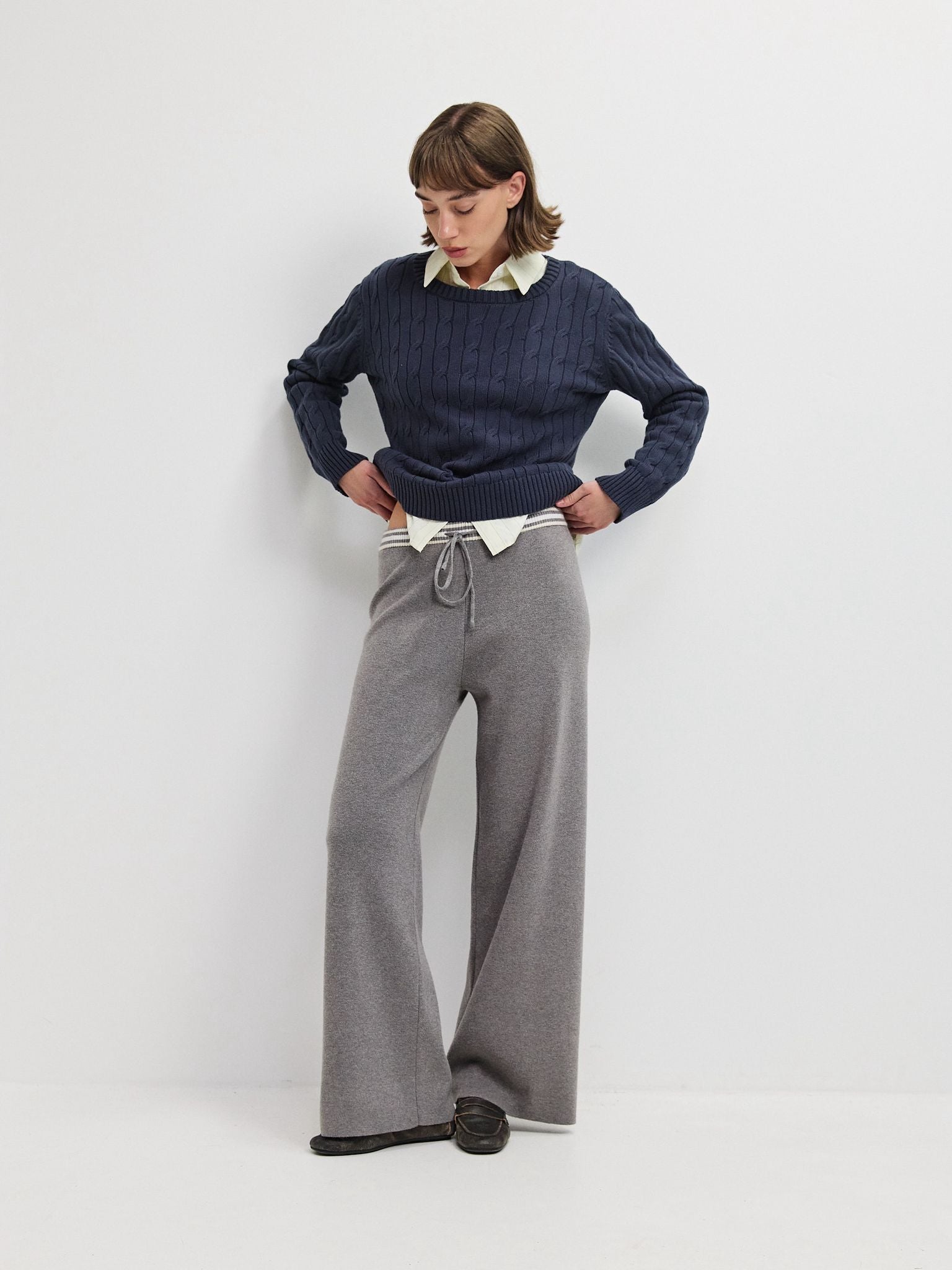 מכנסי סריג אשטון