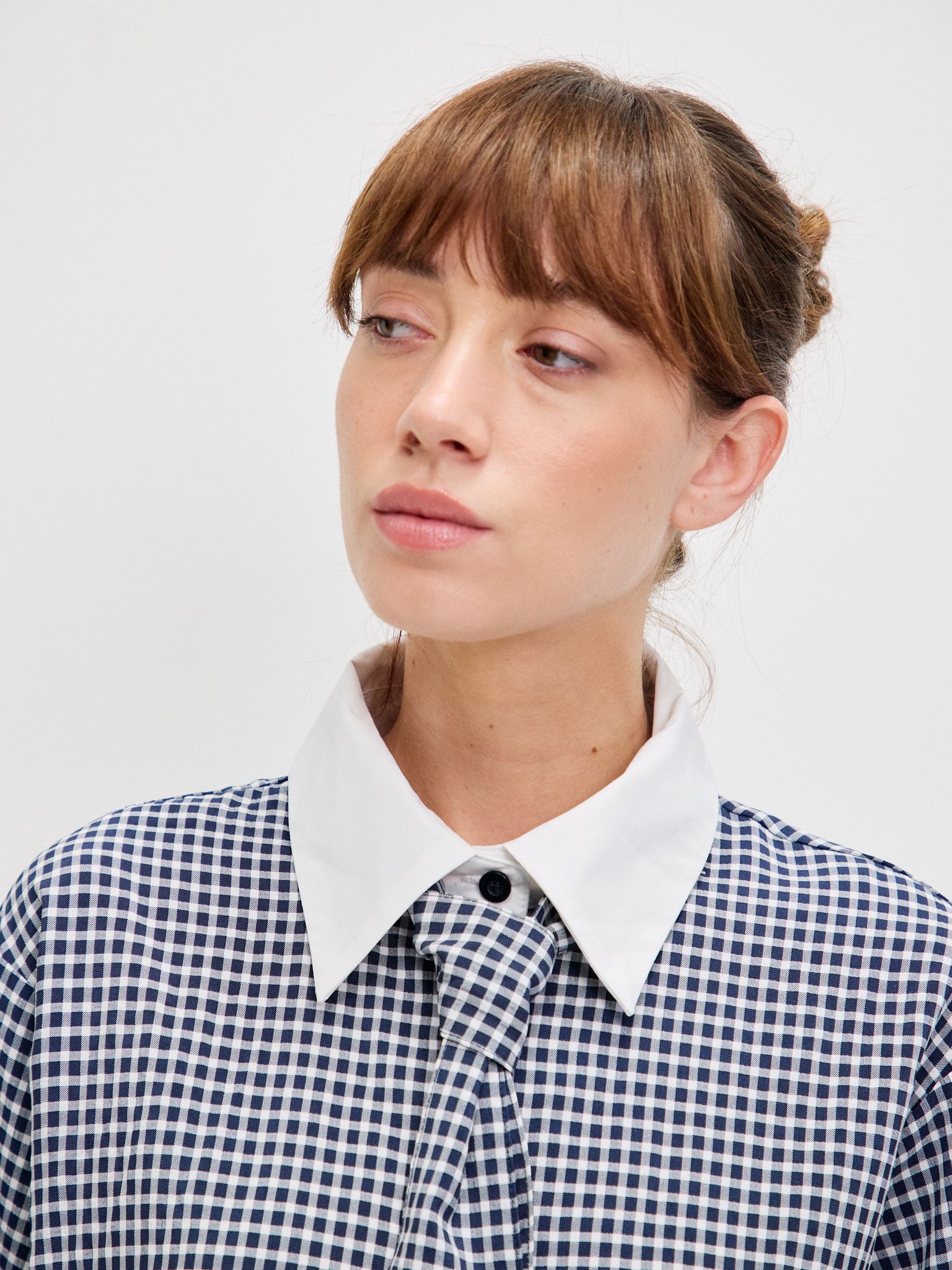 מכופתרת מארי משבצות + עניבה