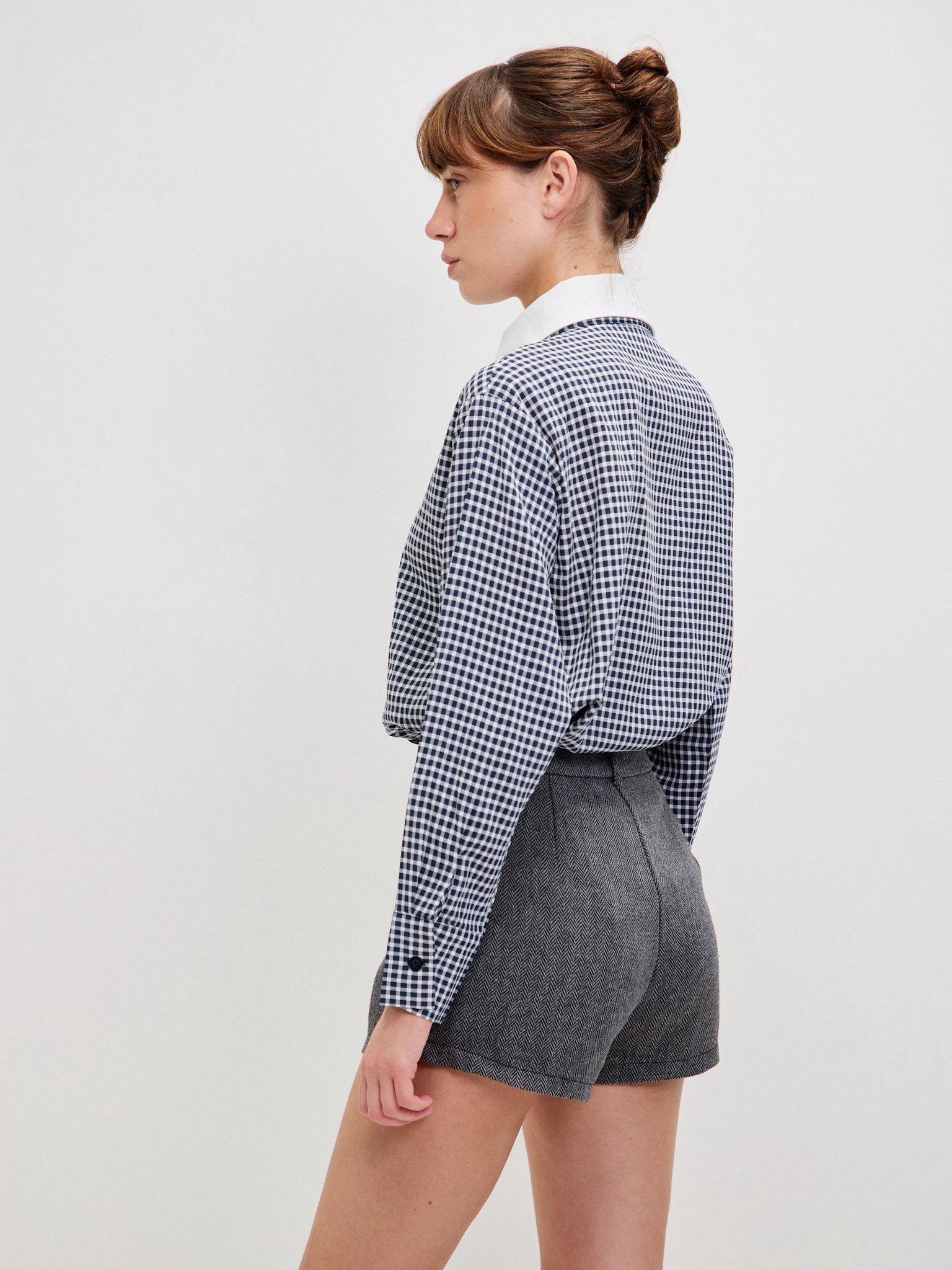 מכופתרת מארי משבצות + עניבה