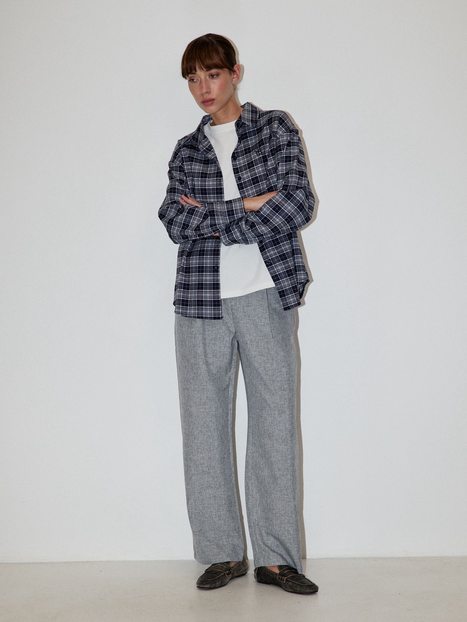 מכופתרת תומאס משבצות