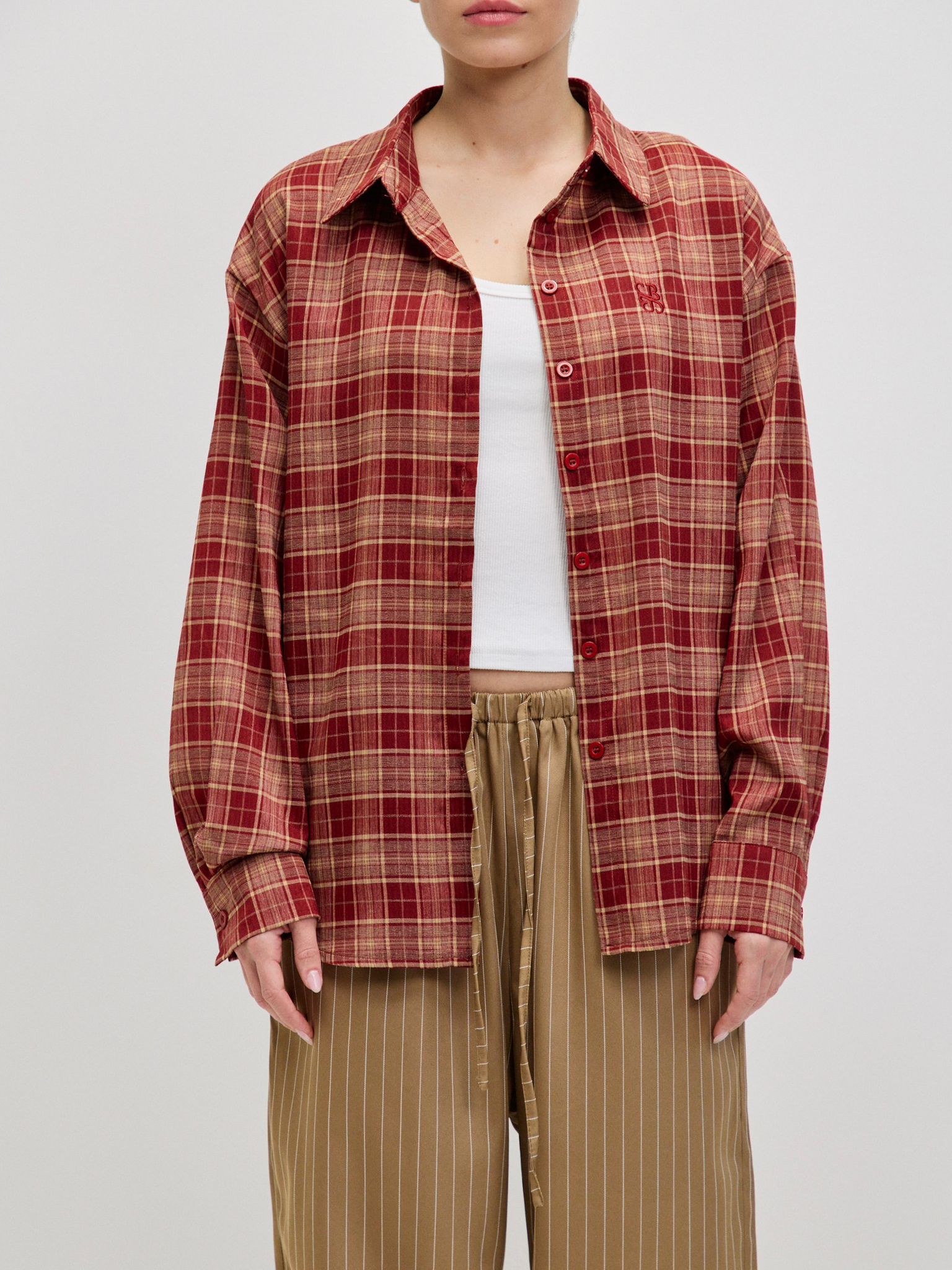 מכופתרת תומאס משבצות