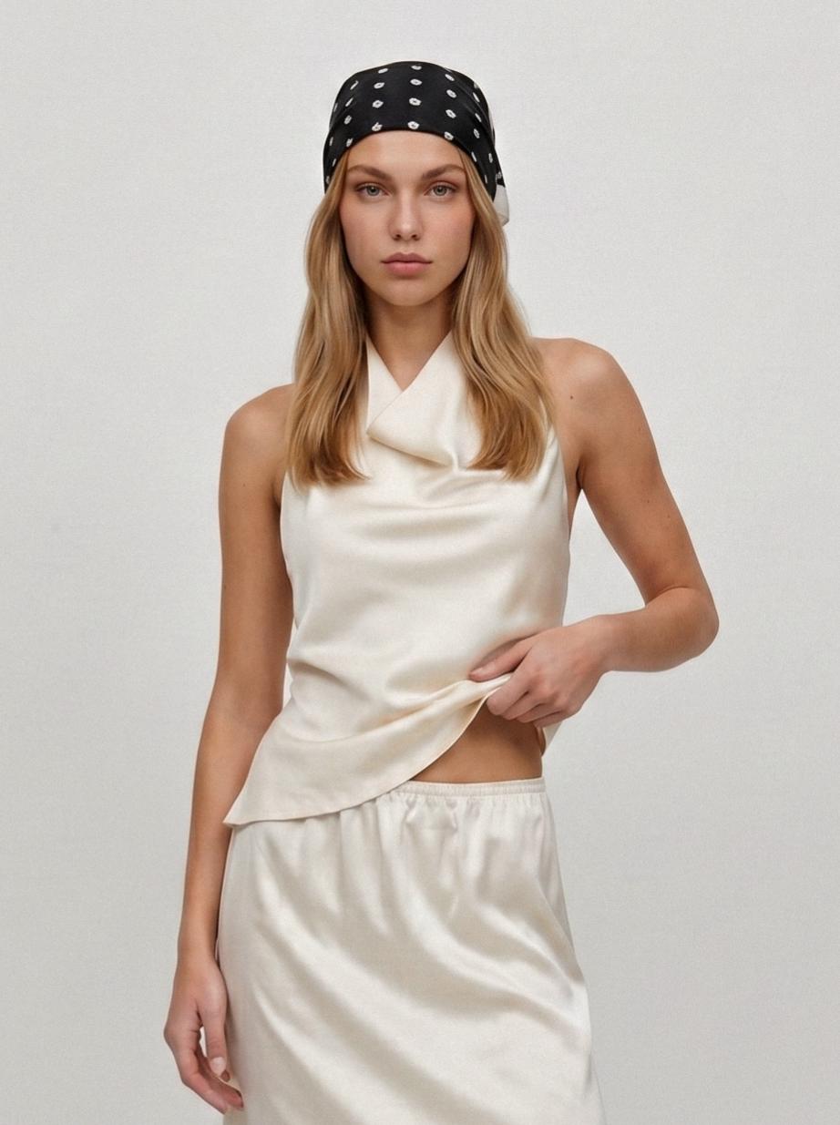 מטפחת נקודות קטנות